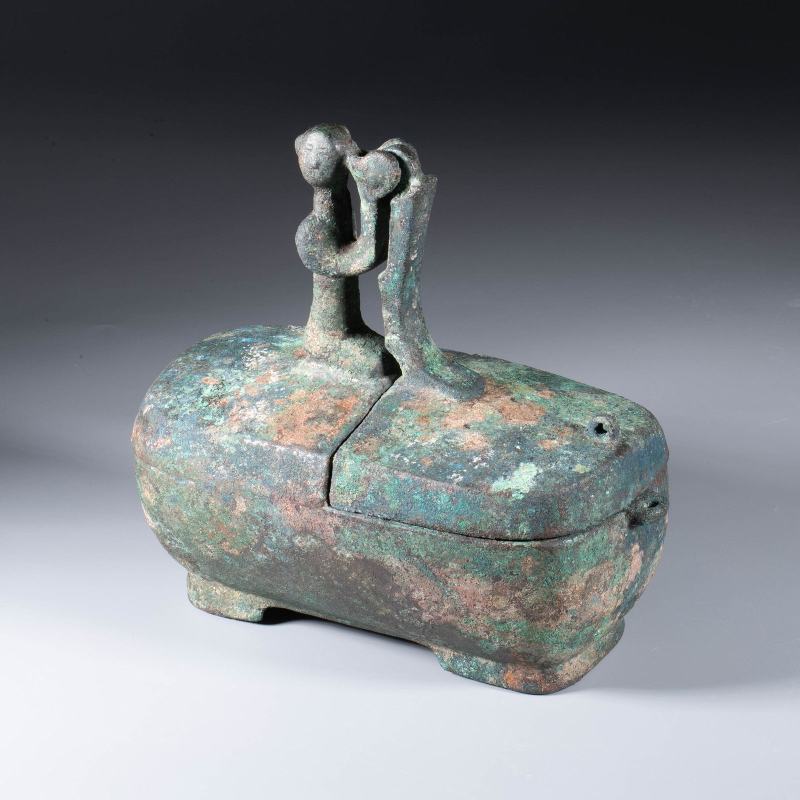 Chinese bronze lamp - 7
