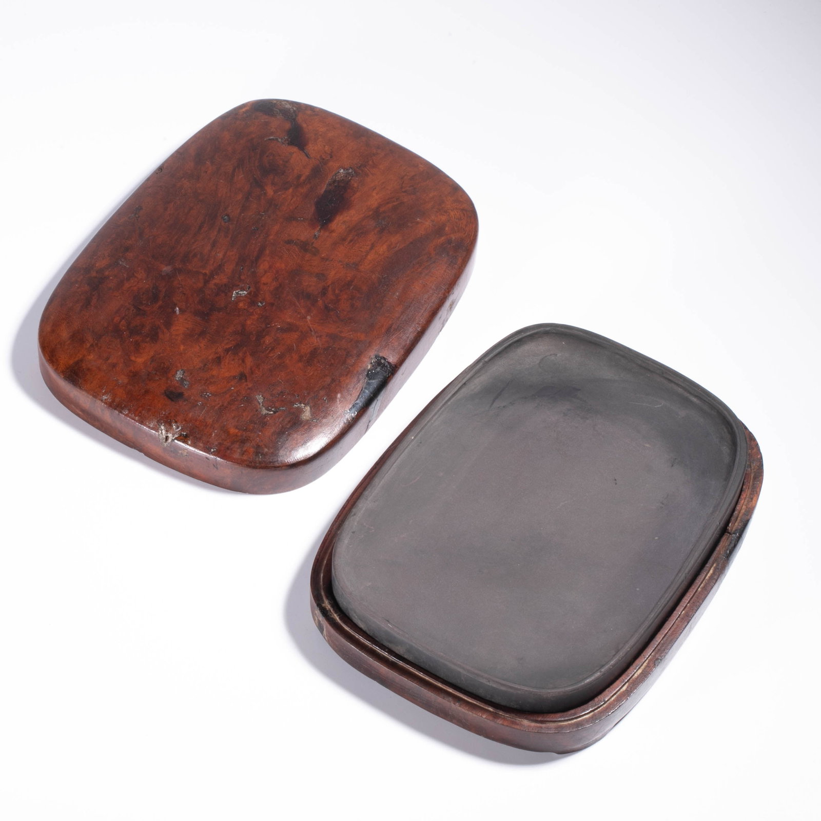 Qing Dynasty Duanxi Laokeng Shuiyan Duanyun Two Sides inkstone (1 of 7)