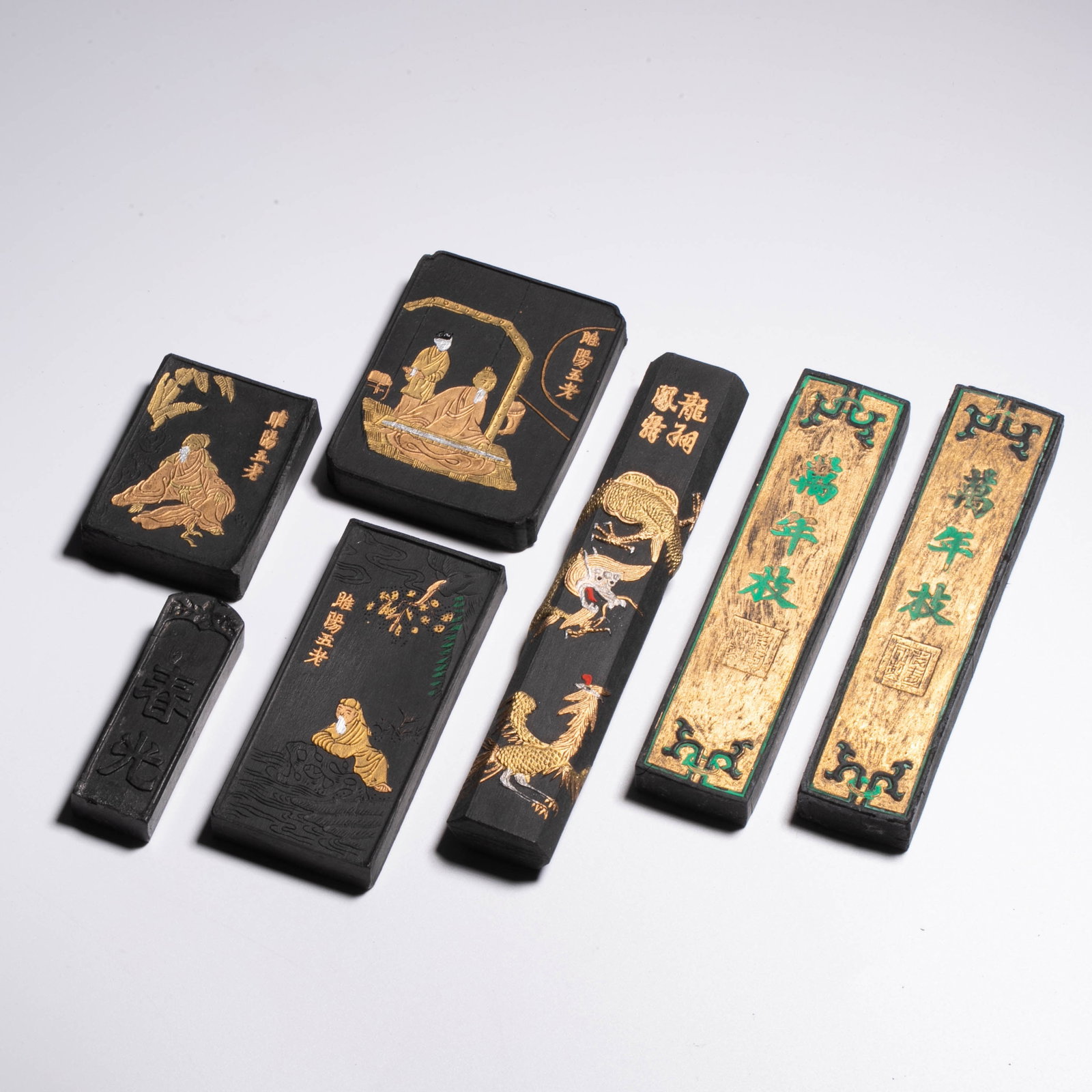 Ancient method scholar's object Hui ink a group - 4