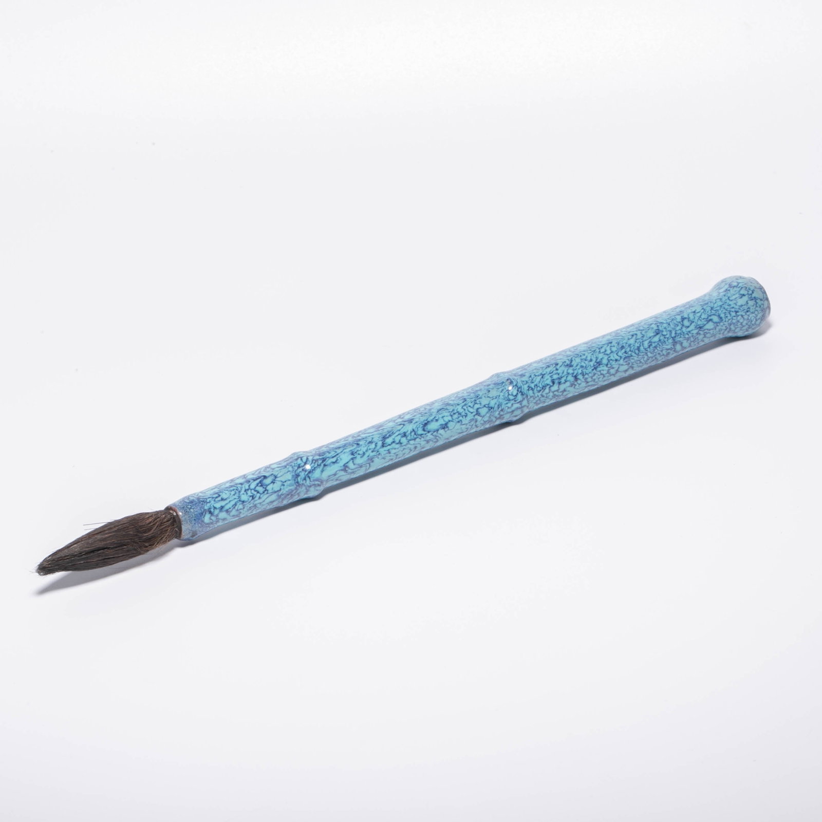 Qing incense burner Jun glaze brush: Qing incense burner Jun glaze brush