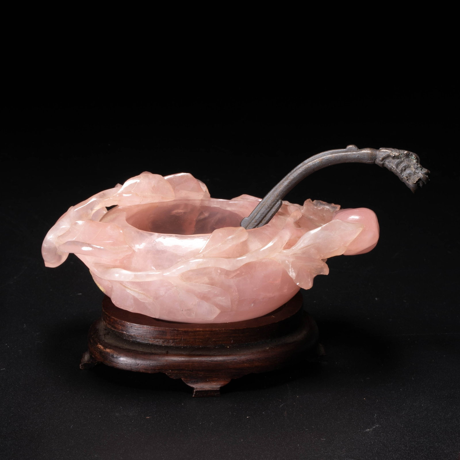 Pink Jade Peach Shape water vessel: Pink Jade Peach Shape water vessel