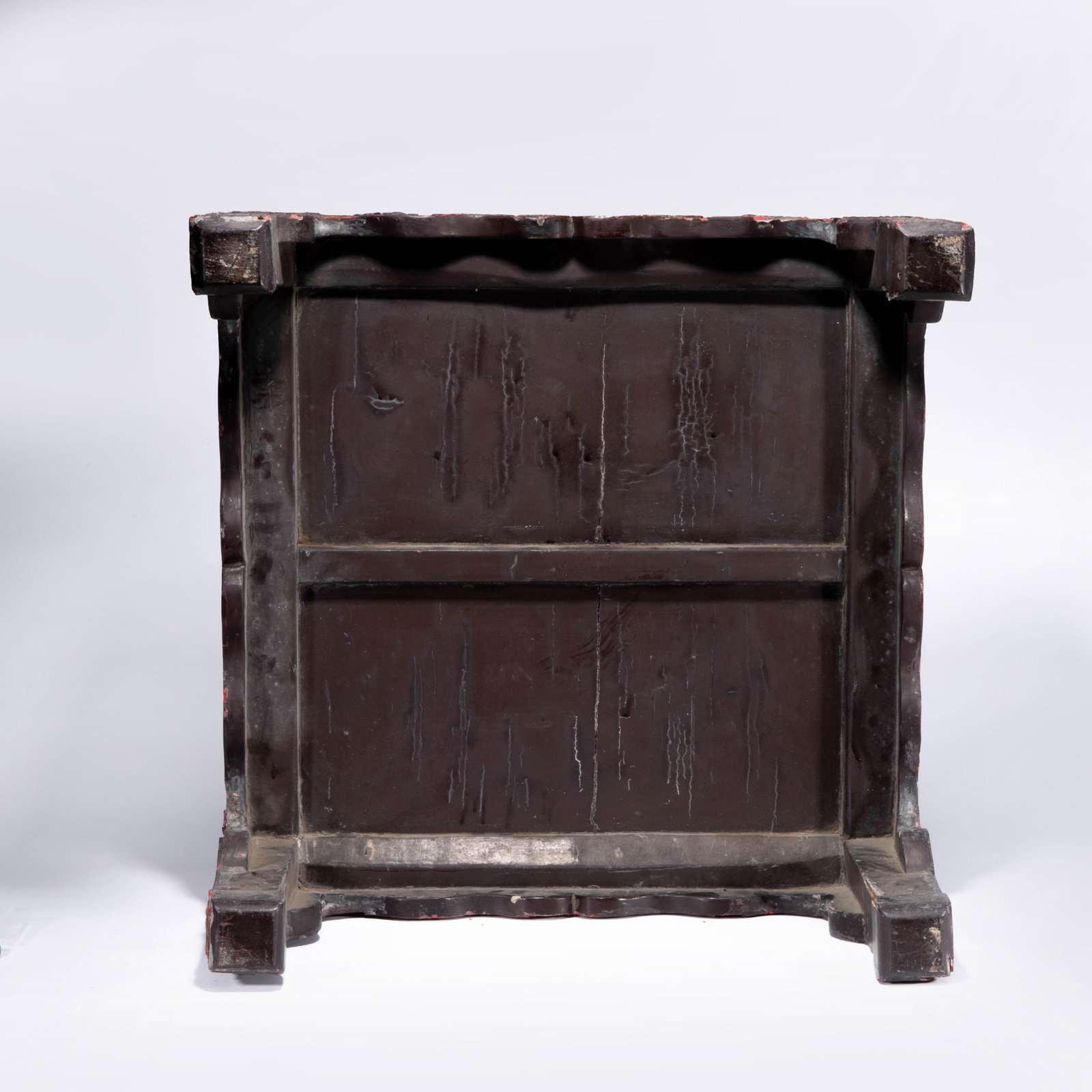 Carved lacquer landscape figural Square table - 13
