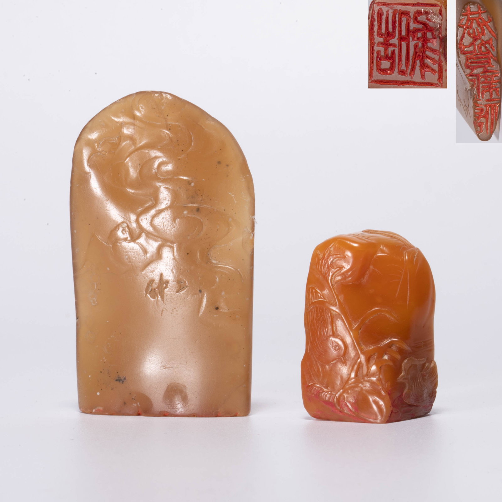 Tian Huang and other ancient seals 2 pieces have mark: Tian Huang and other ancient seals 2 pieces have mark