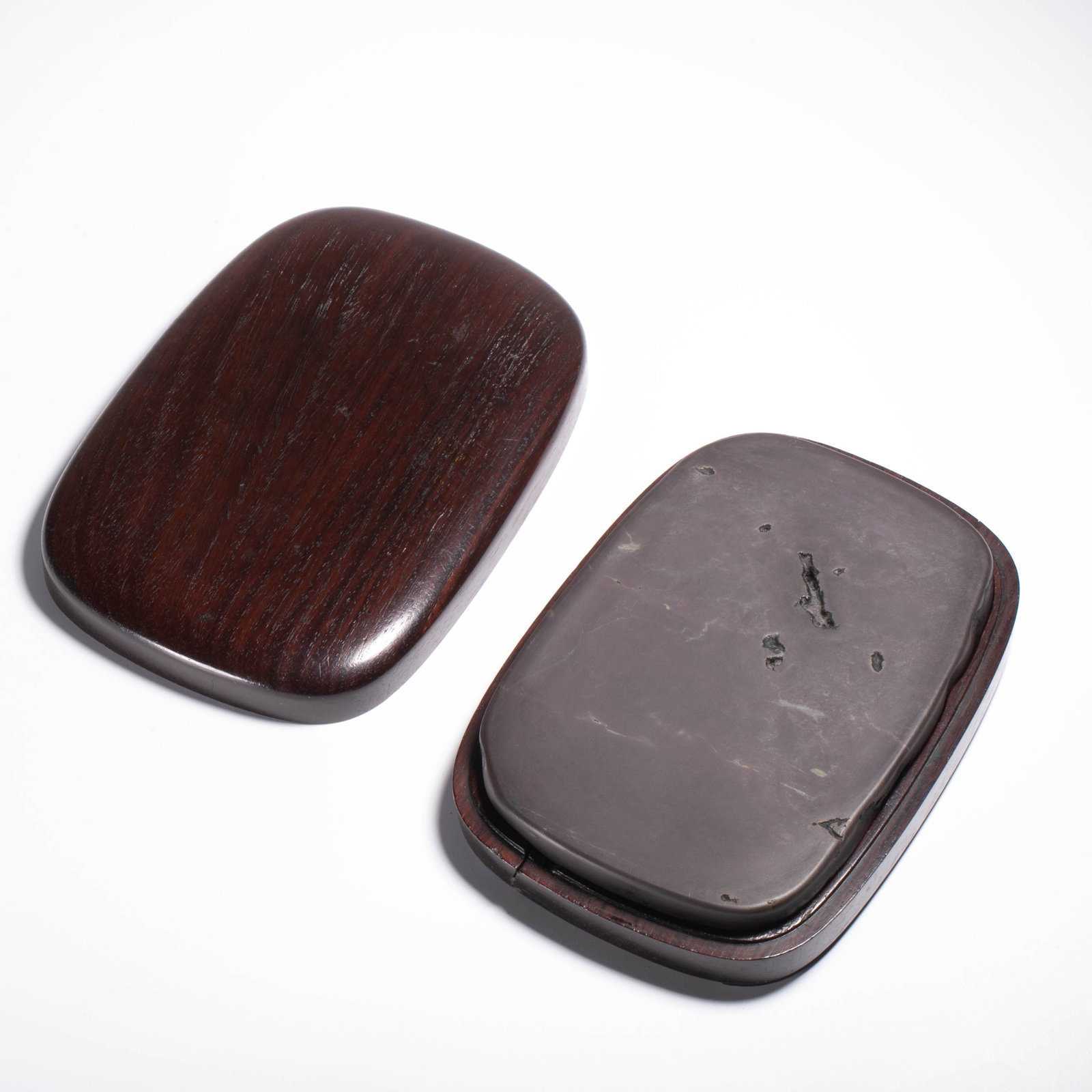 Insect-eaten inkstone from Laokeng Shuiyan in Duanxi, Qing Dynasty (1 of 5)