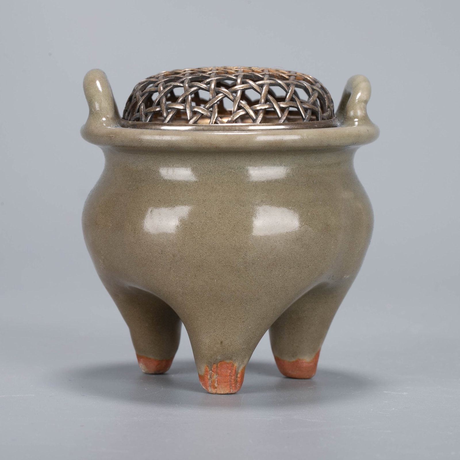 Longquan ware celadon incense burner - 2