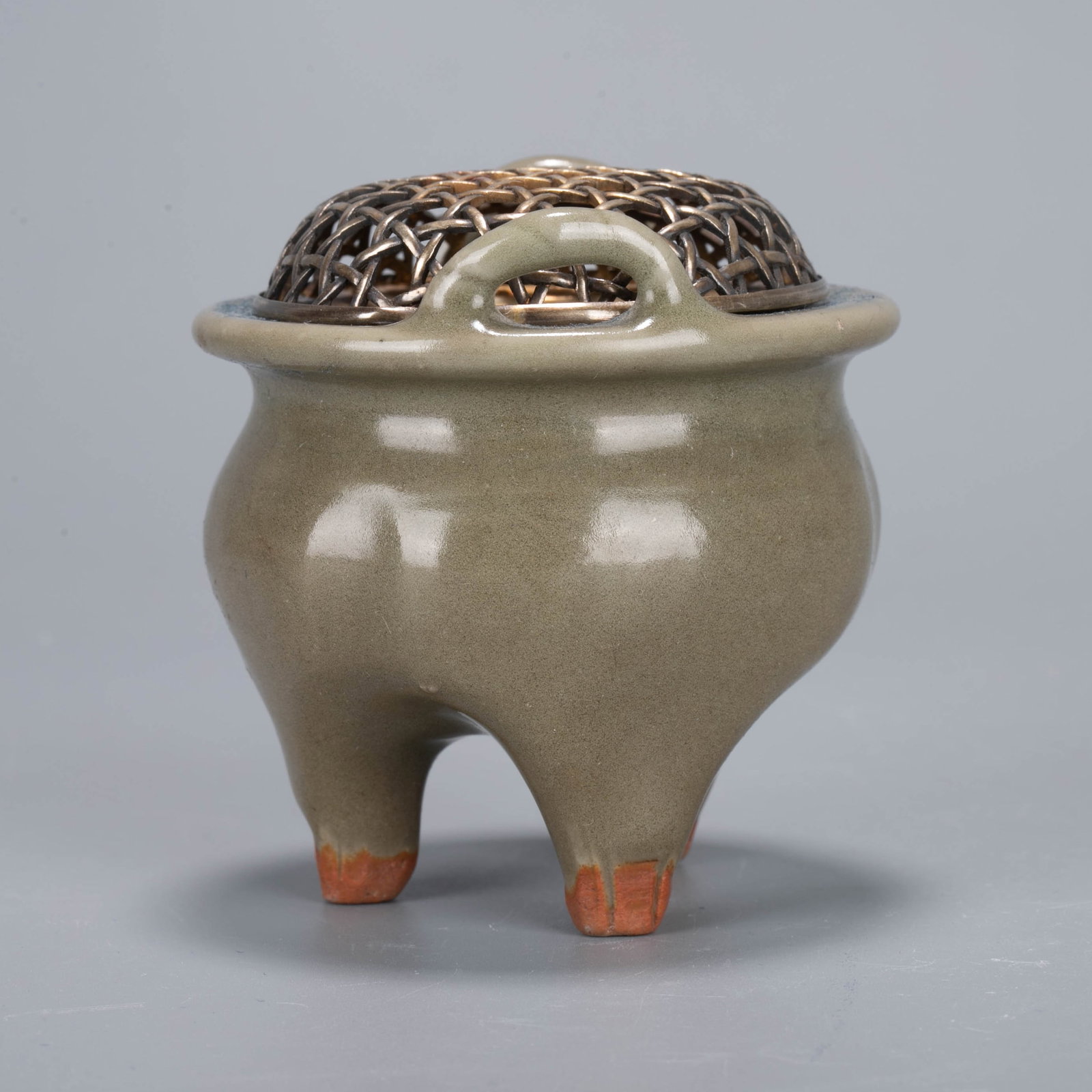 Longquan ware celadon incense burner - 3