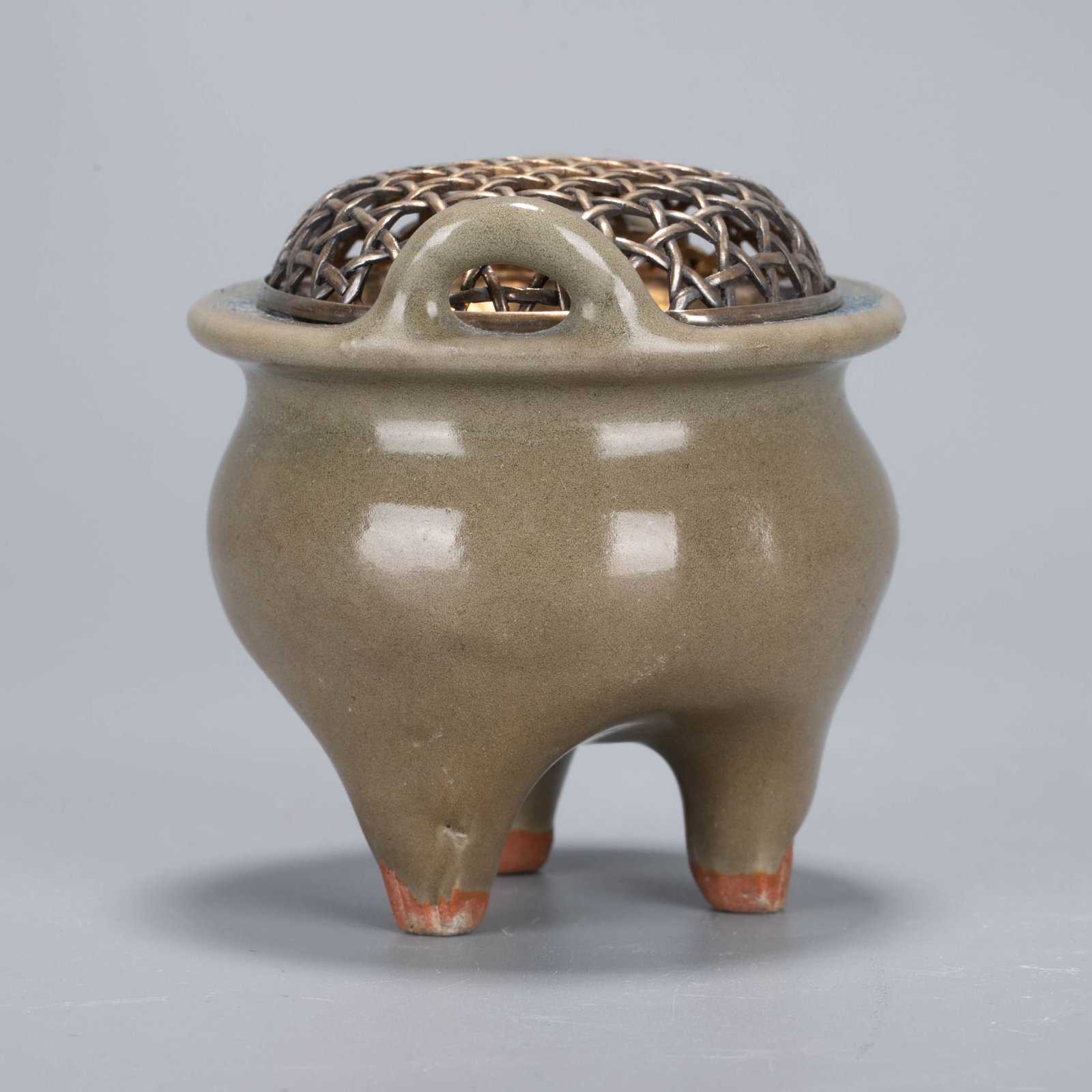 Longquan ware celadon incense burner - 5