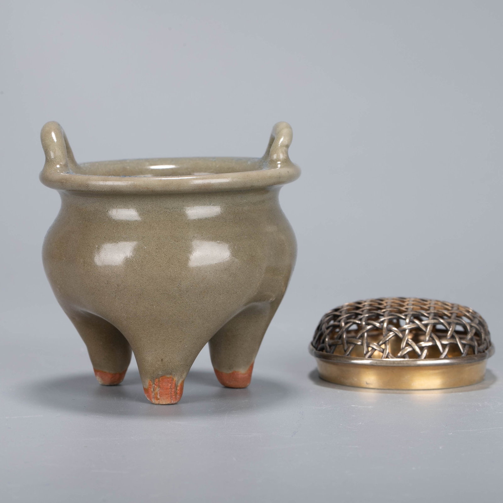 Longquan ware celadon incense burner - 6