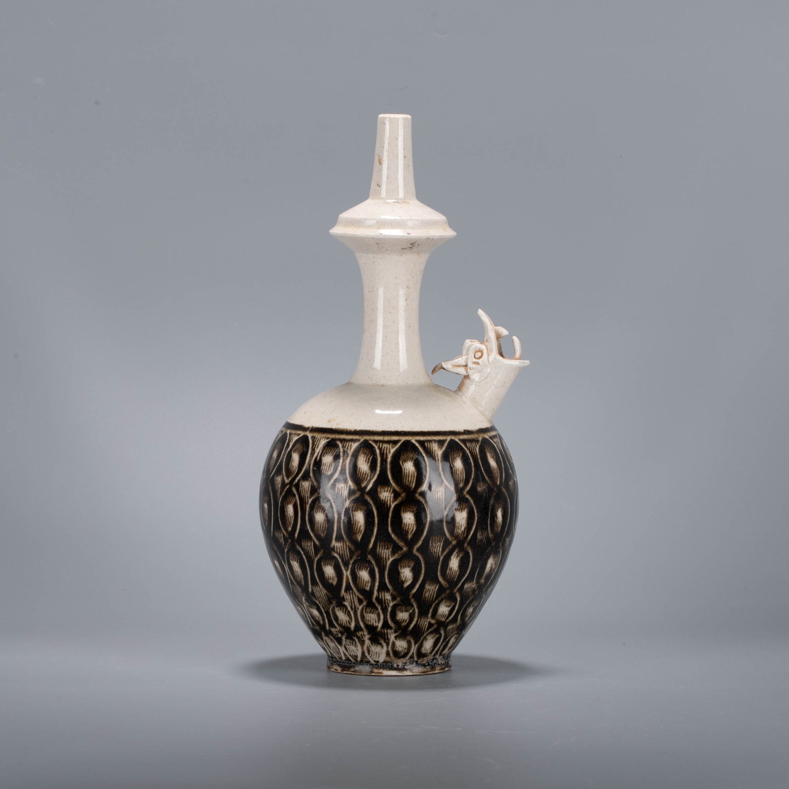 A Jin Dynasty Black-Glazed Kundika, Henan Kiln: A Jin Dynasty Black-Glazed Kundika, Henan Kiln