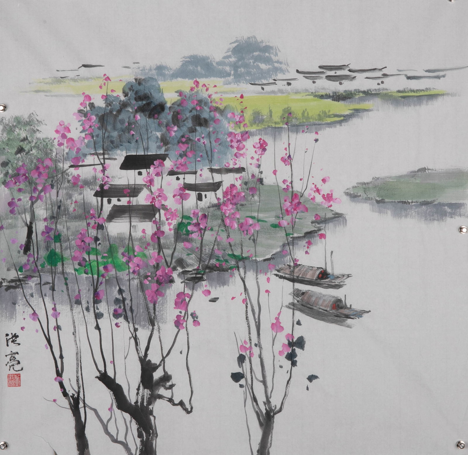 Dong Hongliang, Spring Rain in Jiangnan (1 of 6)