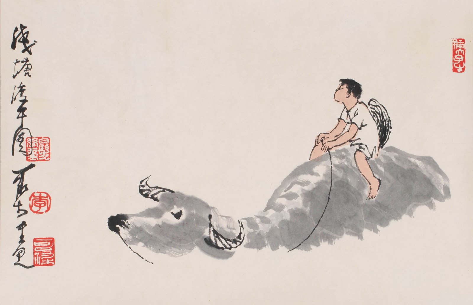 Li Keran, herding cattle: Li Keran, herding cattle