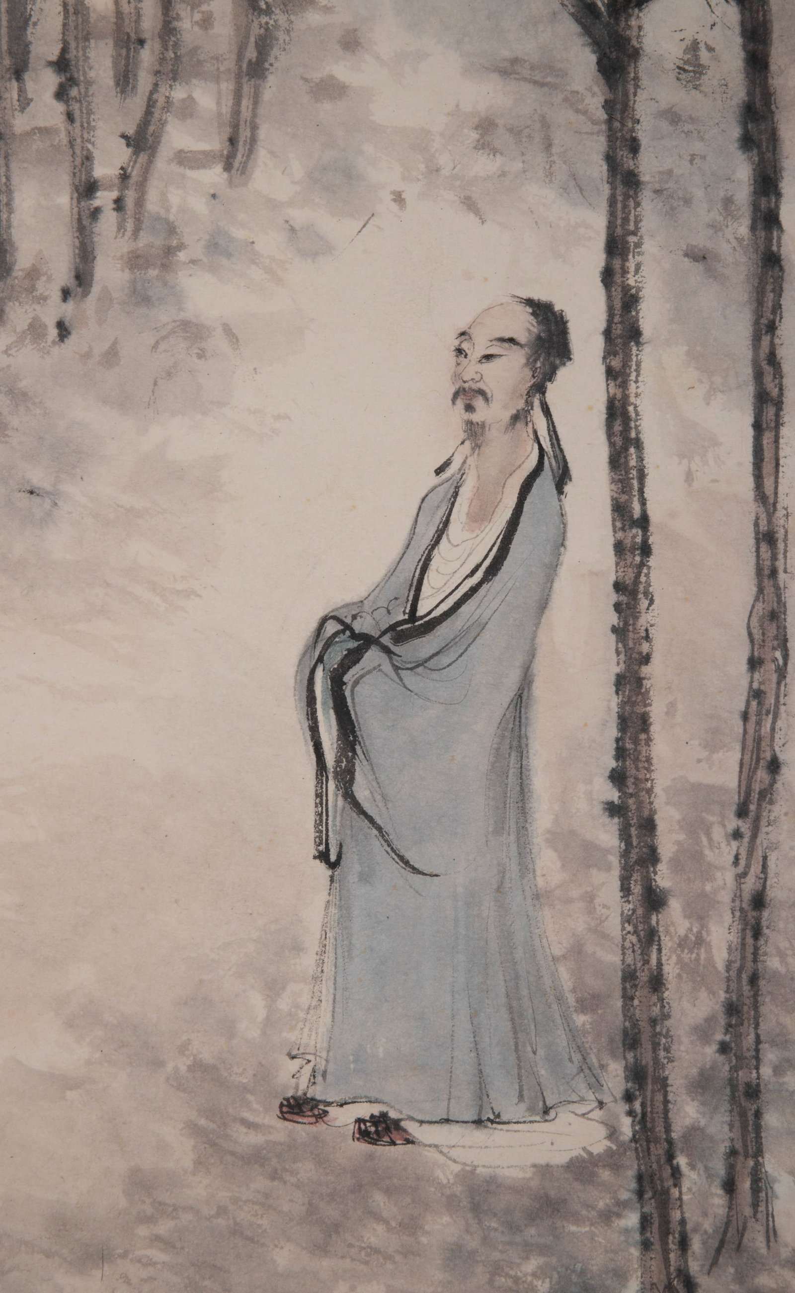 Fu Baoshi, scholar under a pine tree - 4