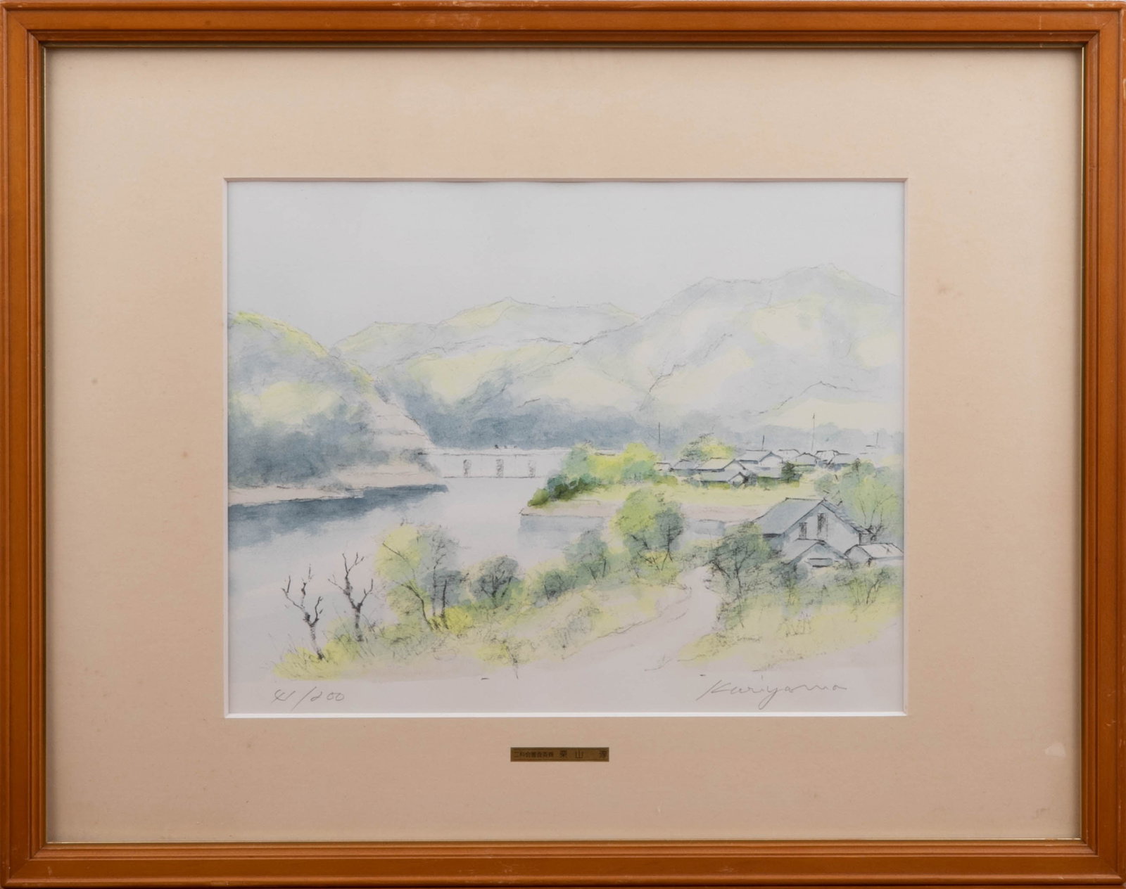 Atsushi Kuriyama, Early Spring at Takat?? Miiwa Lake, print: Atsushi Kuriyama, Early Spring at Takat?? Miiwa Lake, print