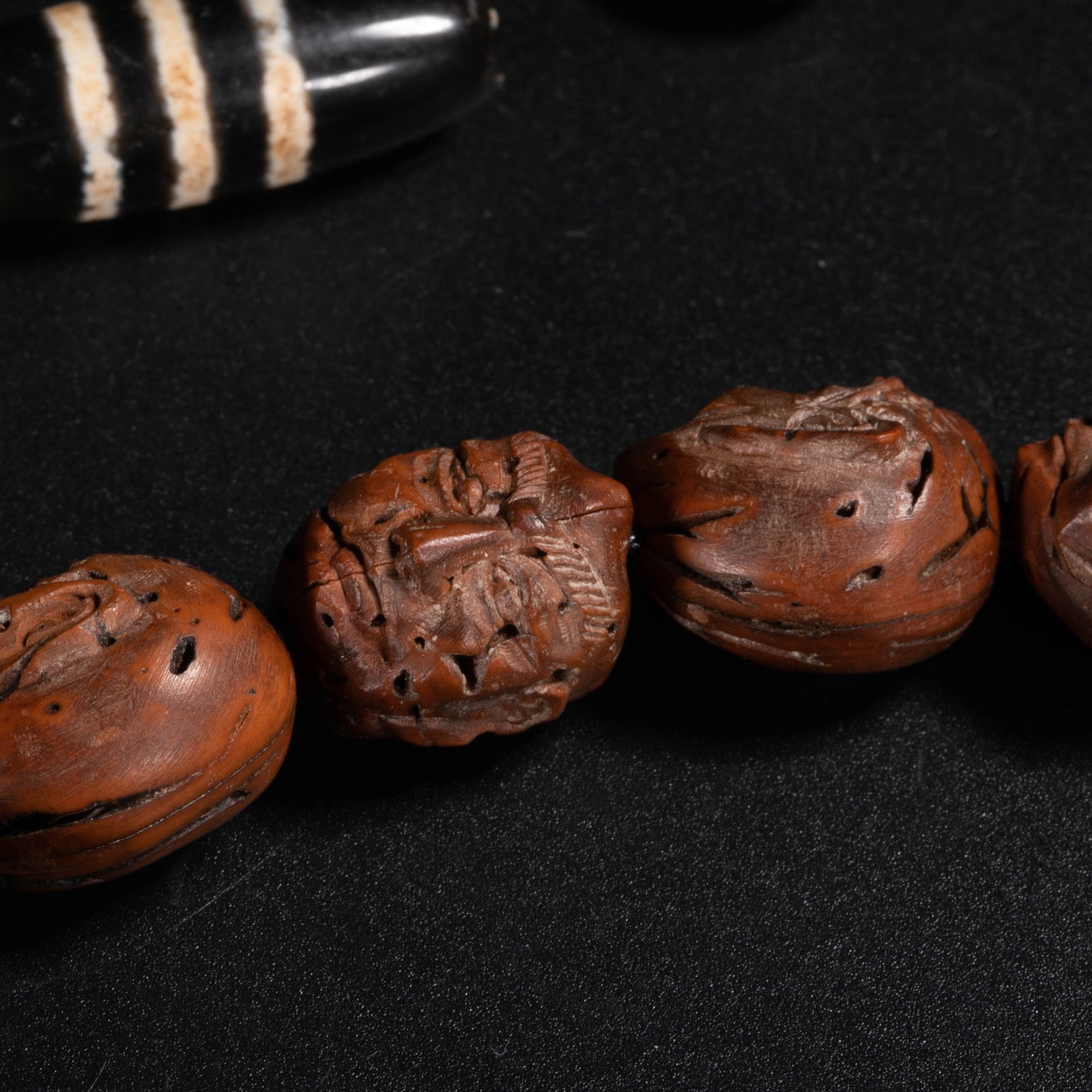 Jade bead necklace, a set - 7
