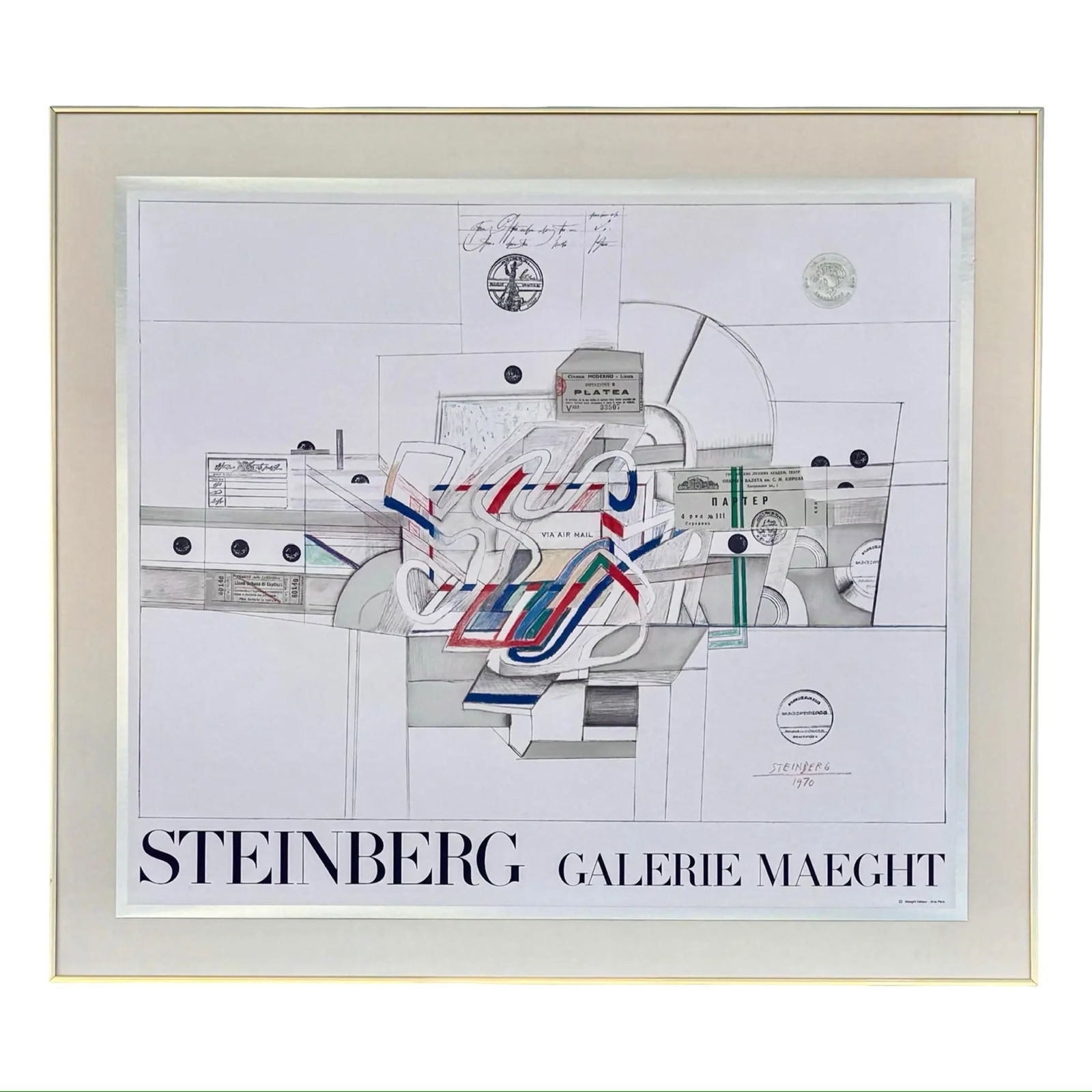 Saul Steinberg Via Airmail Print (1 of 7)