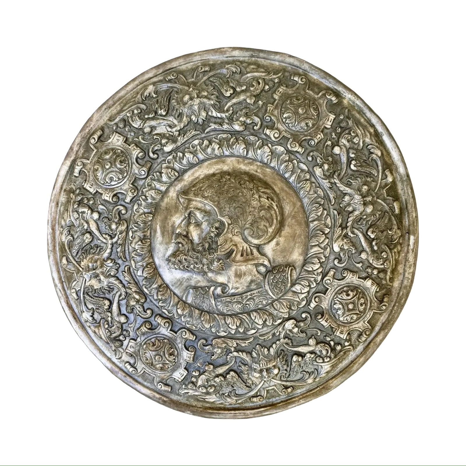 Metal Shield Repoussé Wall Art (1 of 7)