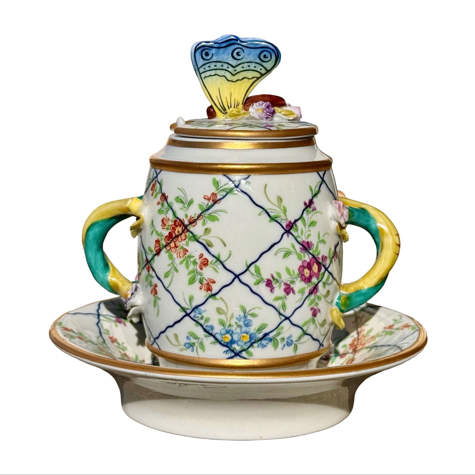Sevres Butterfly Sugar Pot Set (1 of 8)