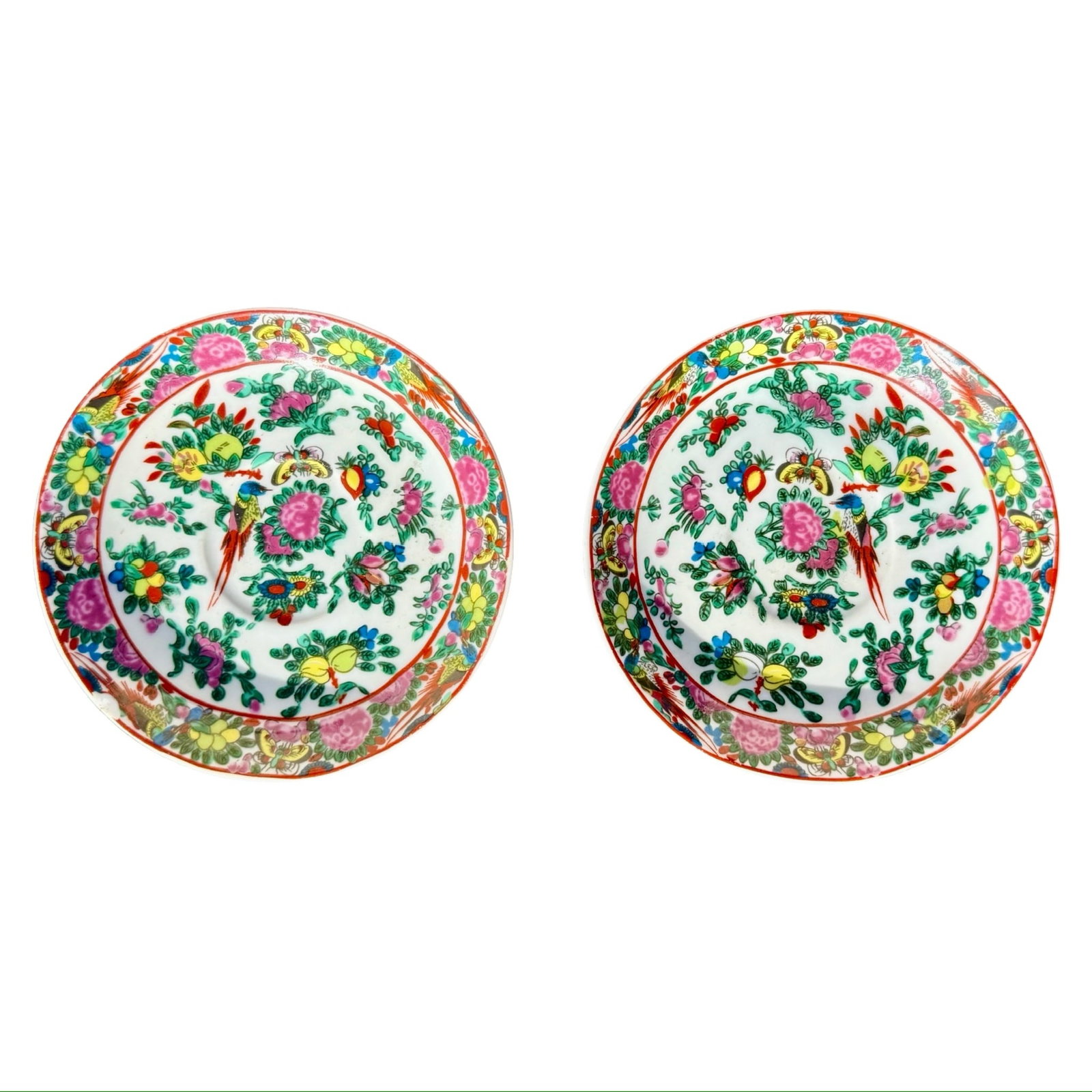 Chinese Famille Rose Medallion Plates (1 of 7)