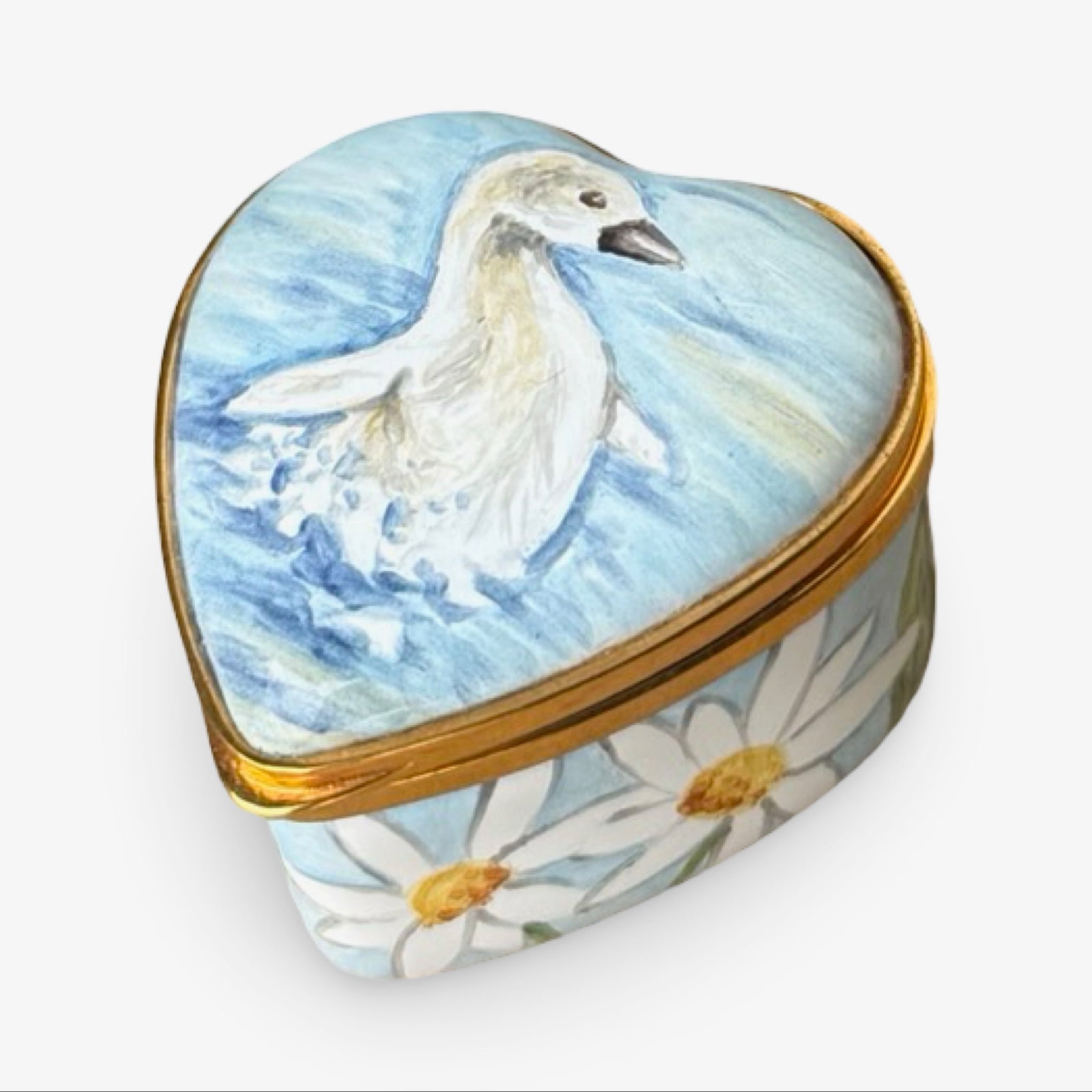 Elliot Hall Duckling Heart Enamel Box (1 of 9)