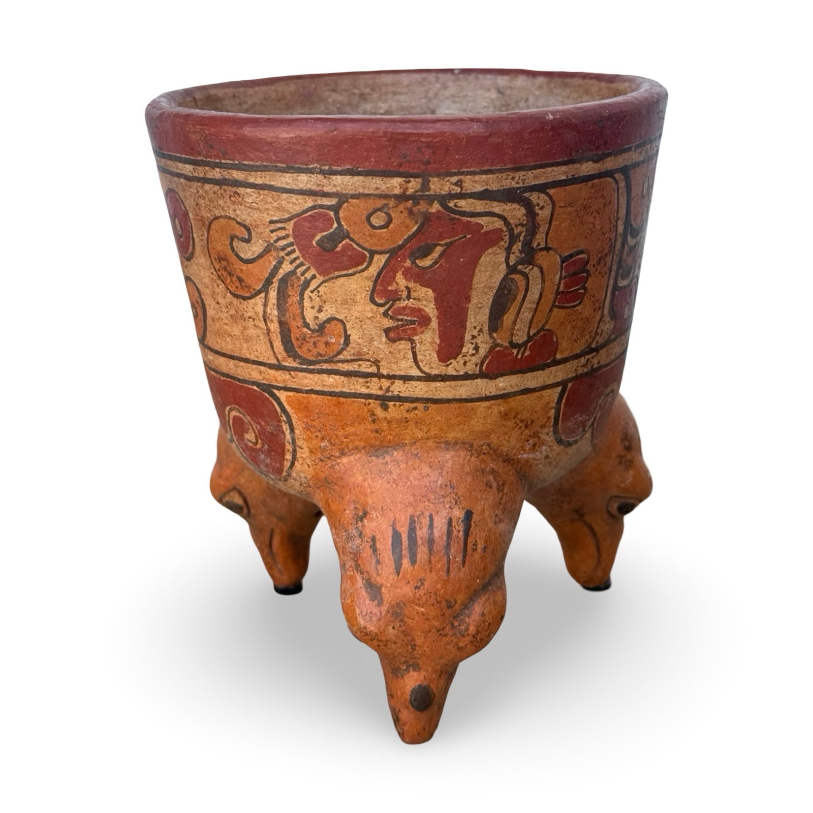 Maya Polychrome Tripod Vessel - 3