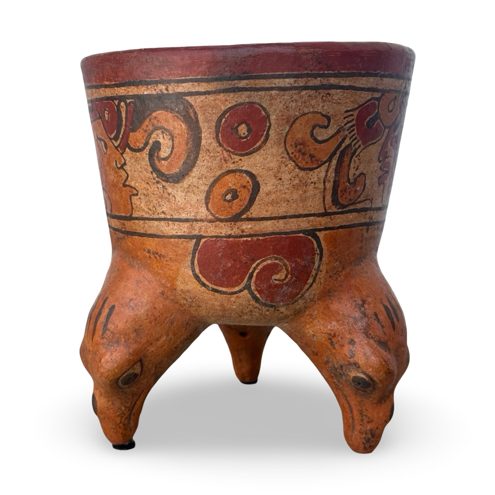 Maya Polychrome Tripod Vessel - 4