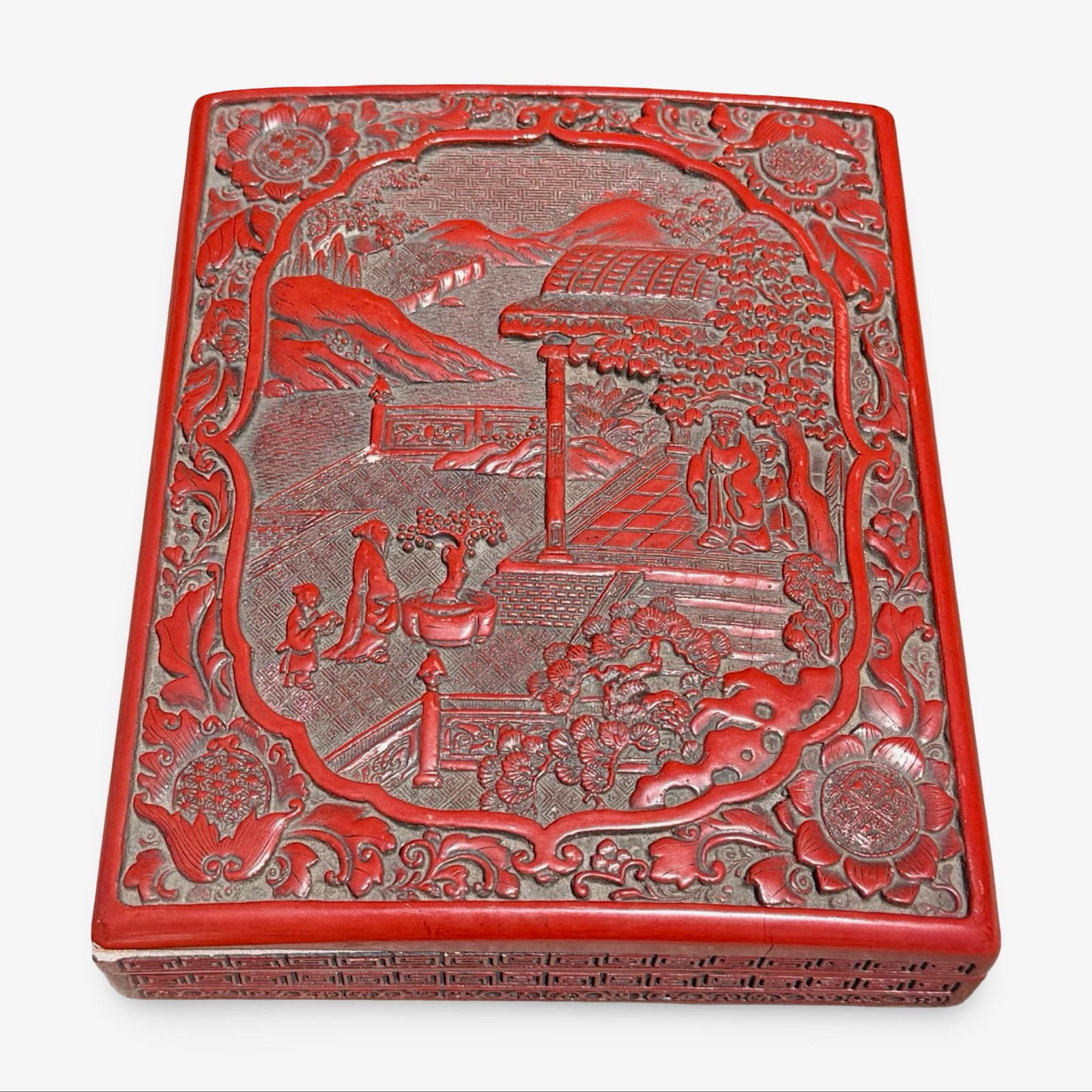 Chinese Cinnabar Lacquer Box (1 of 12)