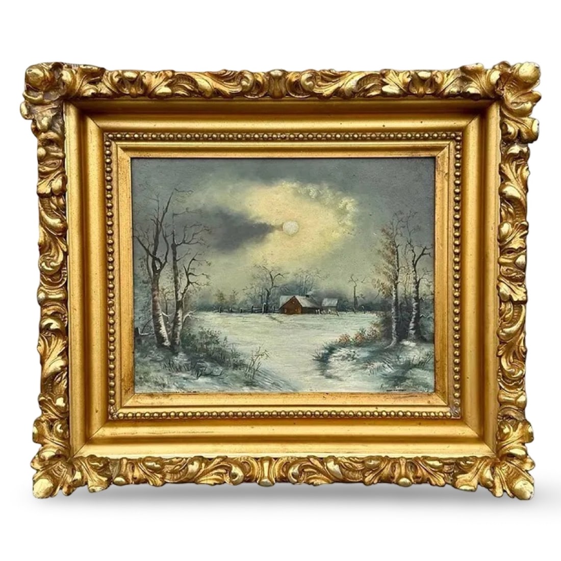 R. Martin Moonlit Landscape O/C (1 of 4)