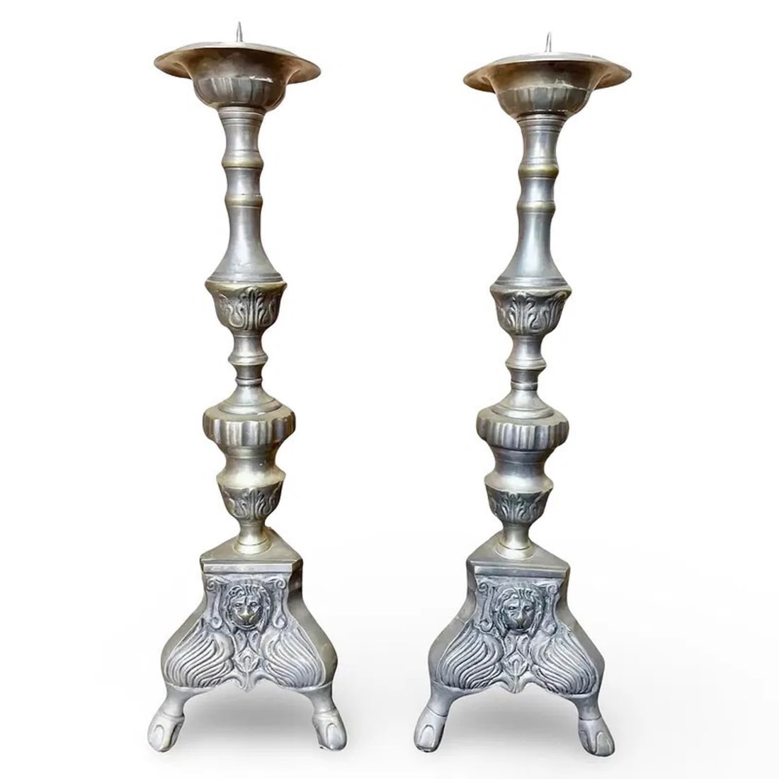 Italian Gothic Lion Altar Prickets (1 of 7)