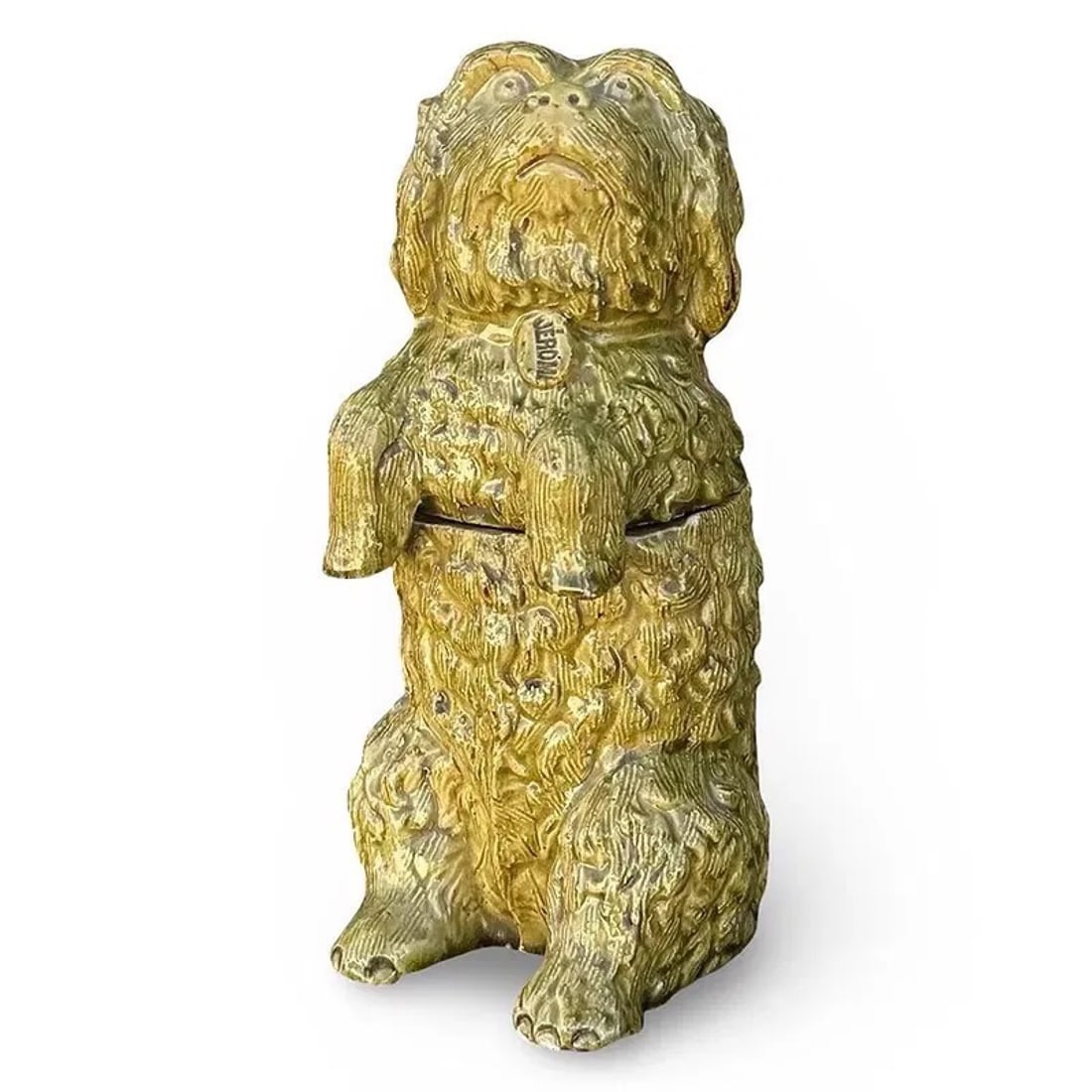 Massier Majolica Dog Jar (1 of 8)