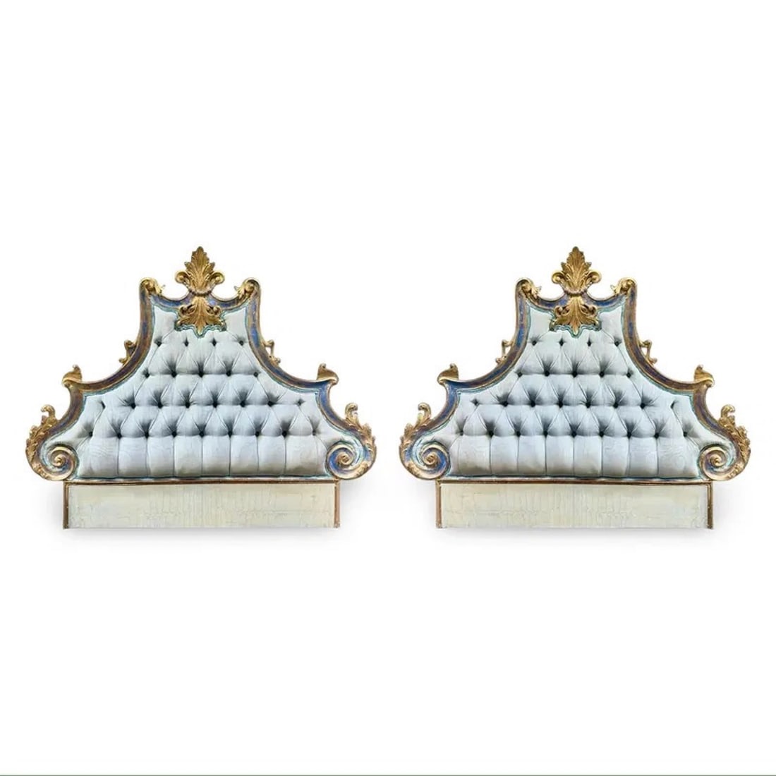 Italian Gilded Twin Headboards, Pair (1 of 9)
