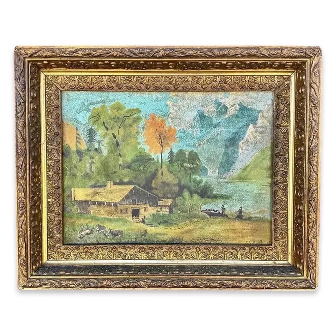 19C Early American Landscape Oil Painting (1 of 8)