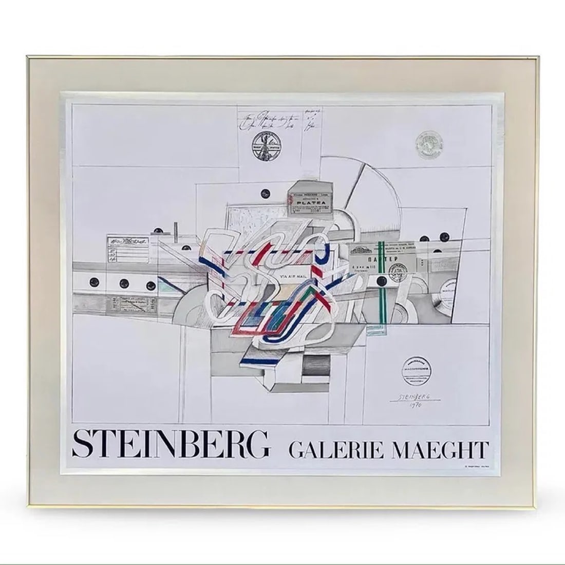 Saul Steinberg Via Airmail Print (1 of 7)