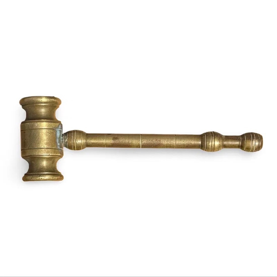 Vintage Solid Brass Auction Gavel (1 of 7)
