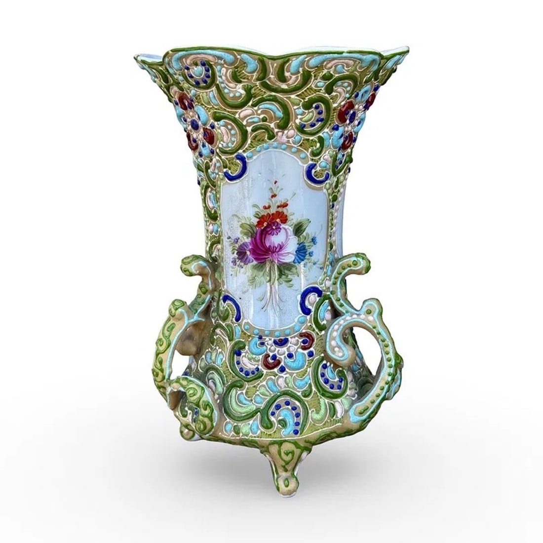 Japanese Moriage Satsuma Vase (1 of 8)