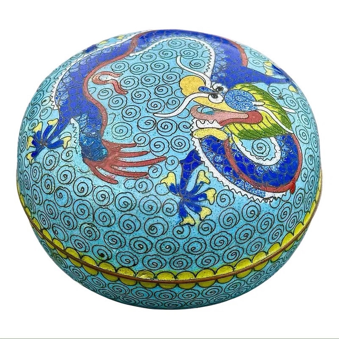 Cloisonné Five Claw Dragon Box (1 of 8)