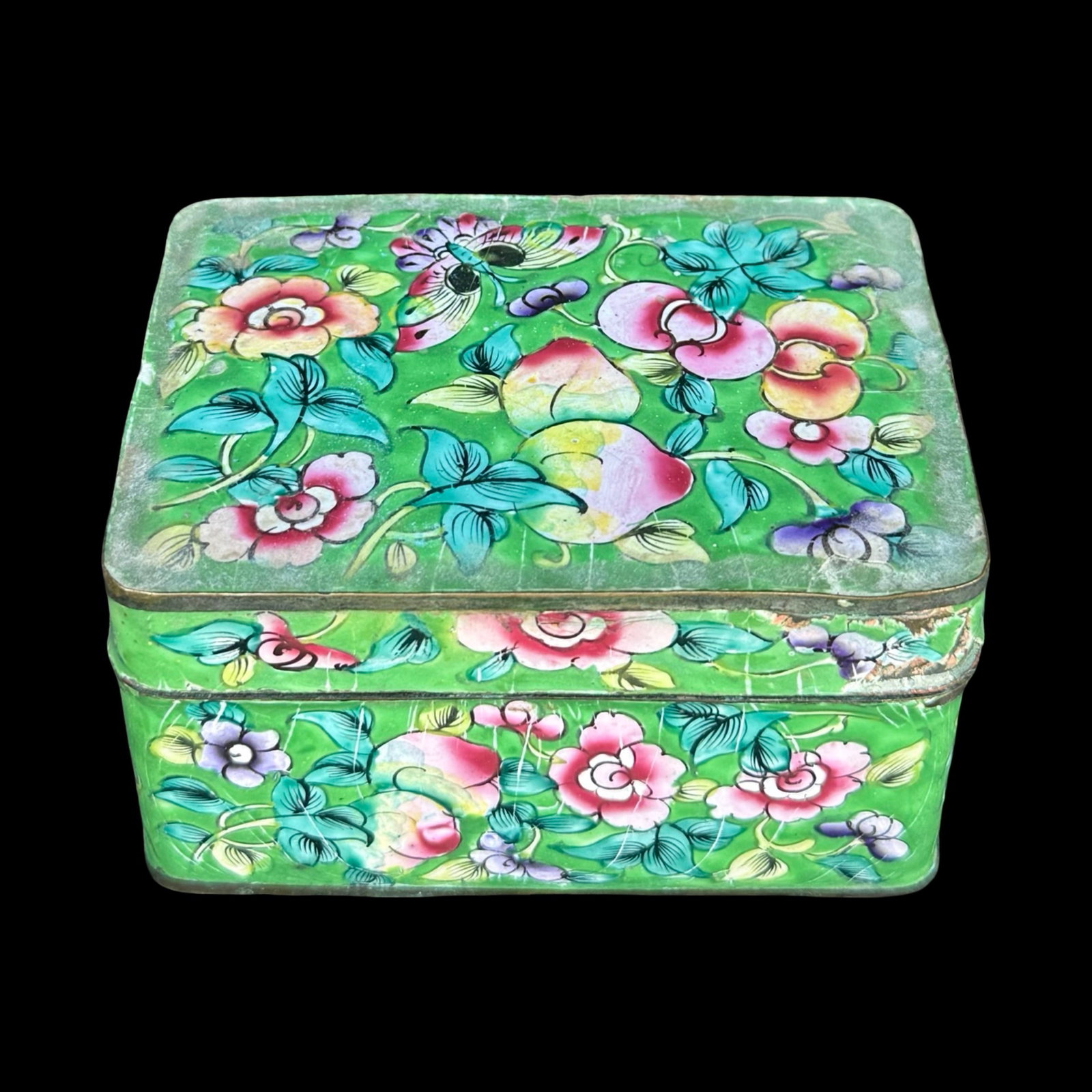 Chinese Canton Enamel Box - 2