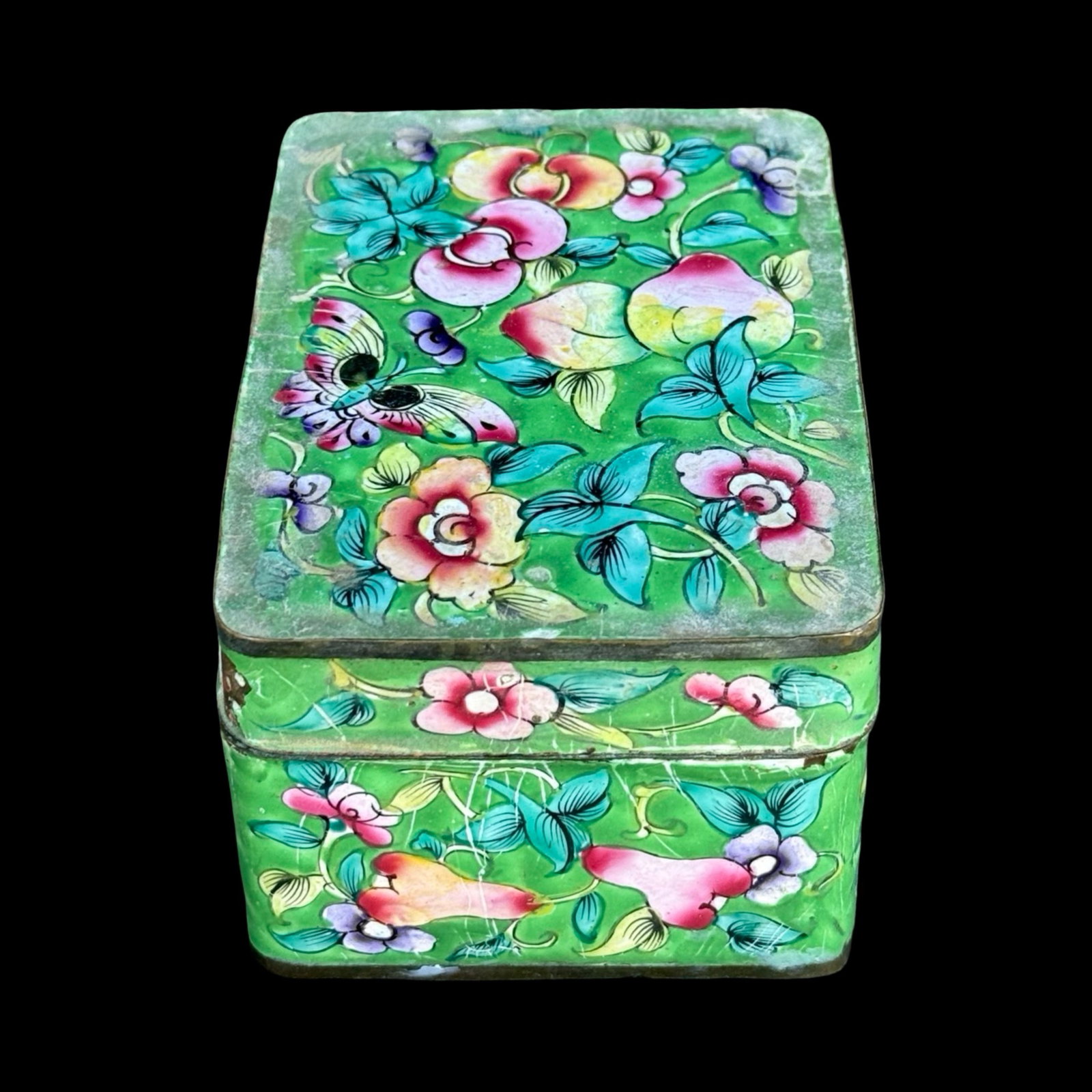 Chinese Canton Enamel Box - 3