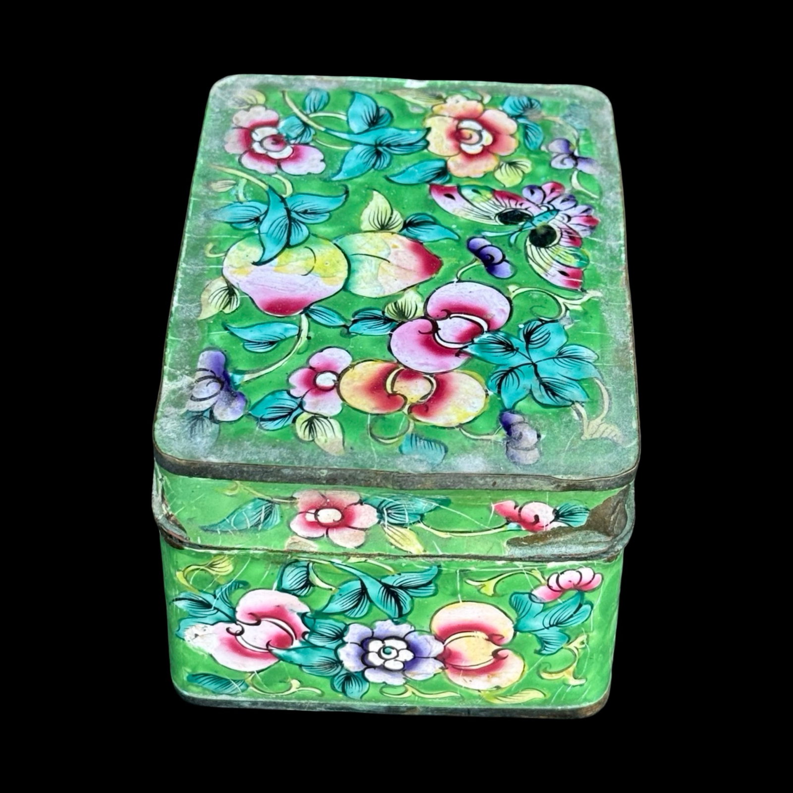 Chinese Canton Enamel Box - 5
