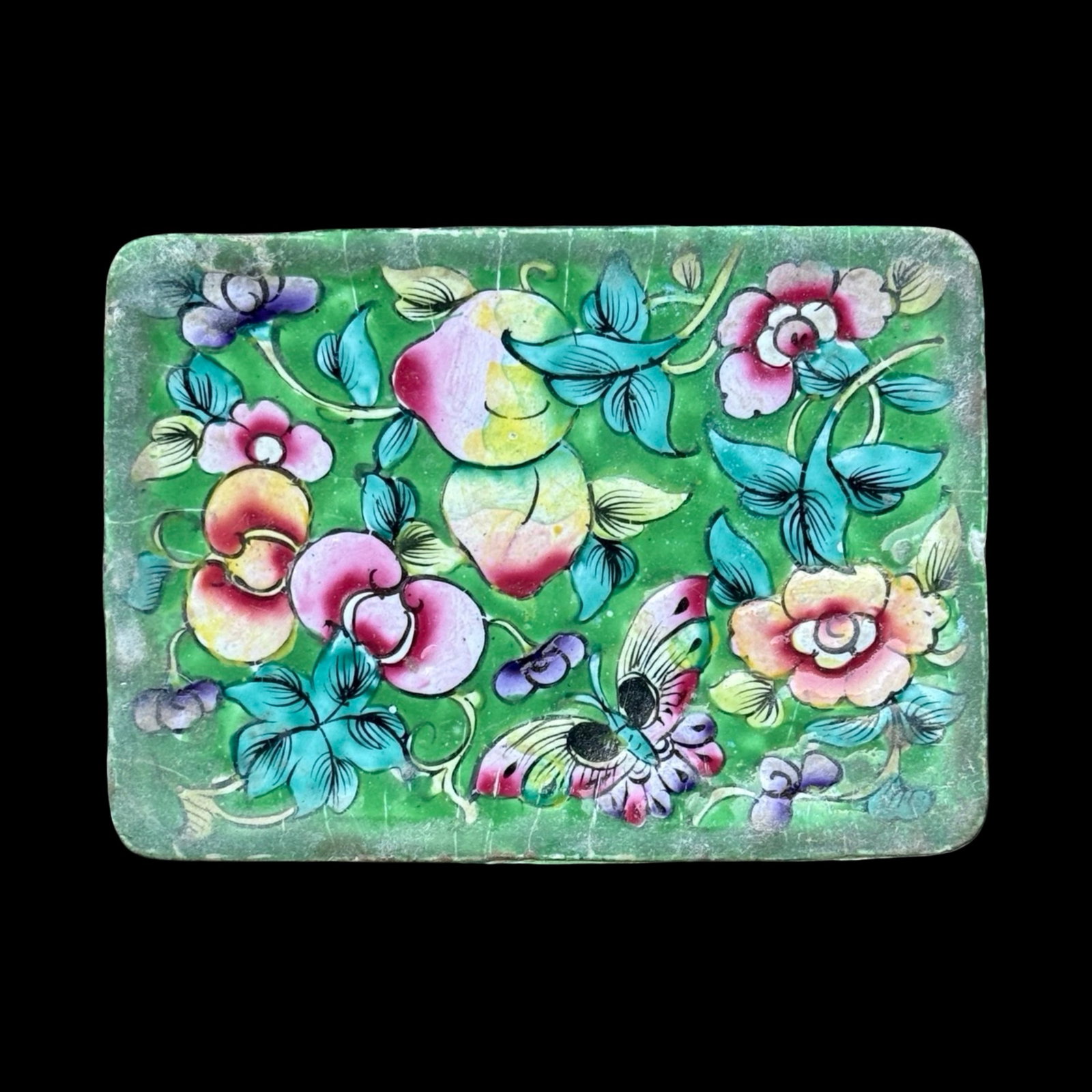Chinese Canton Enamel Box - 6