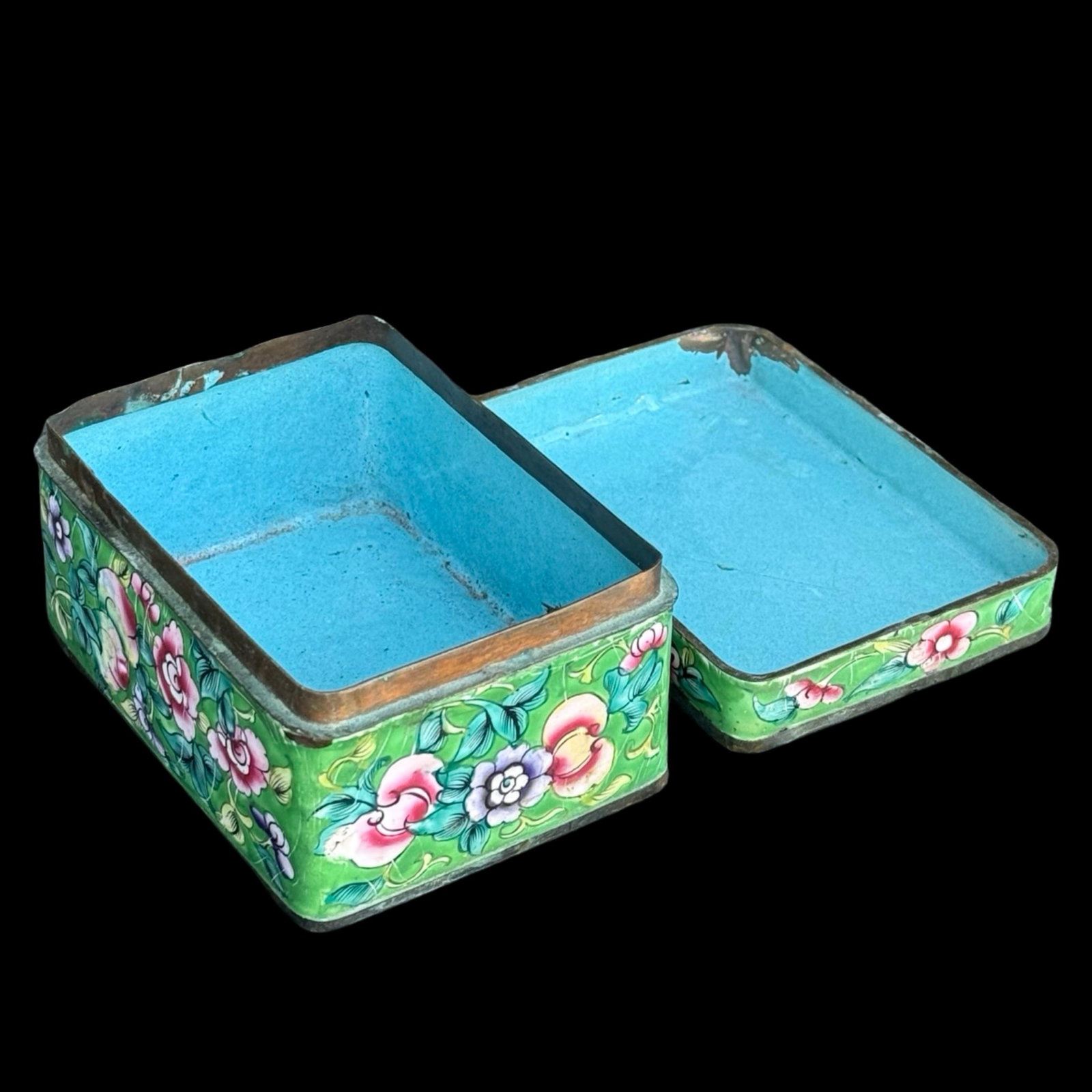 Chinese Canton Enamel Box - 8