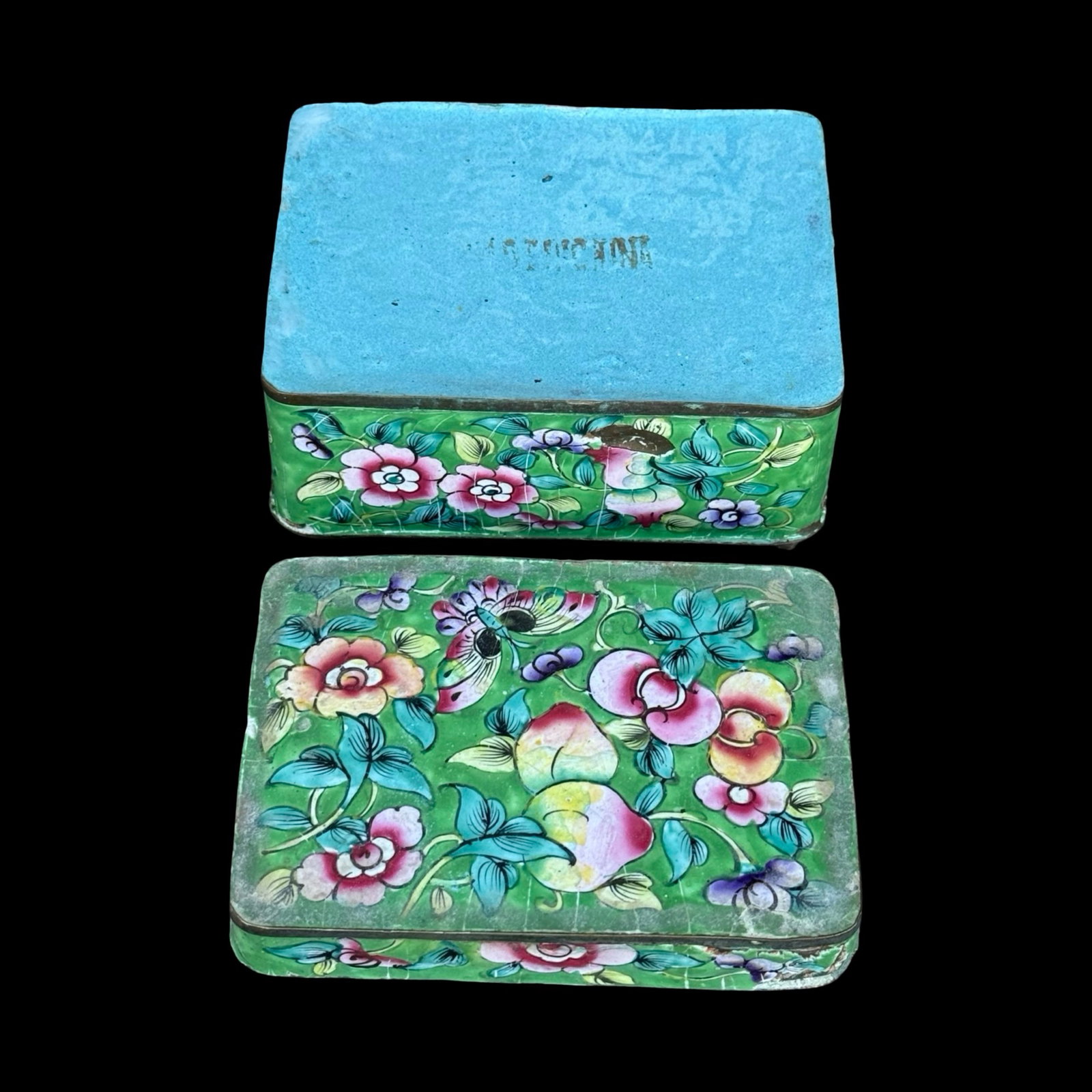 Chinese Canton Enamel Box - 9