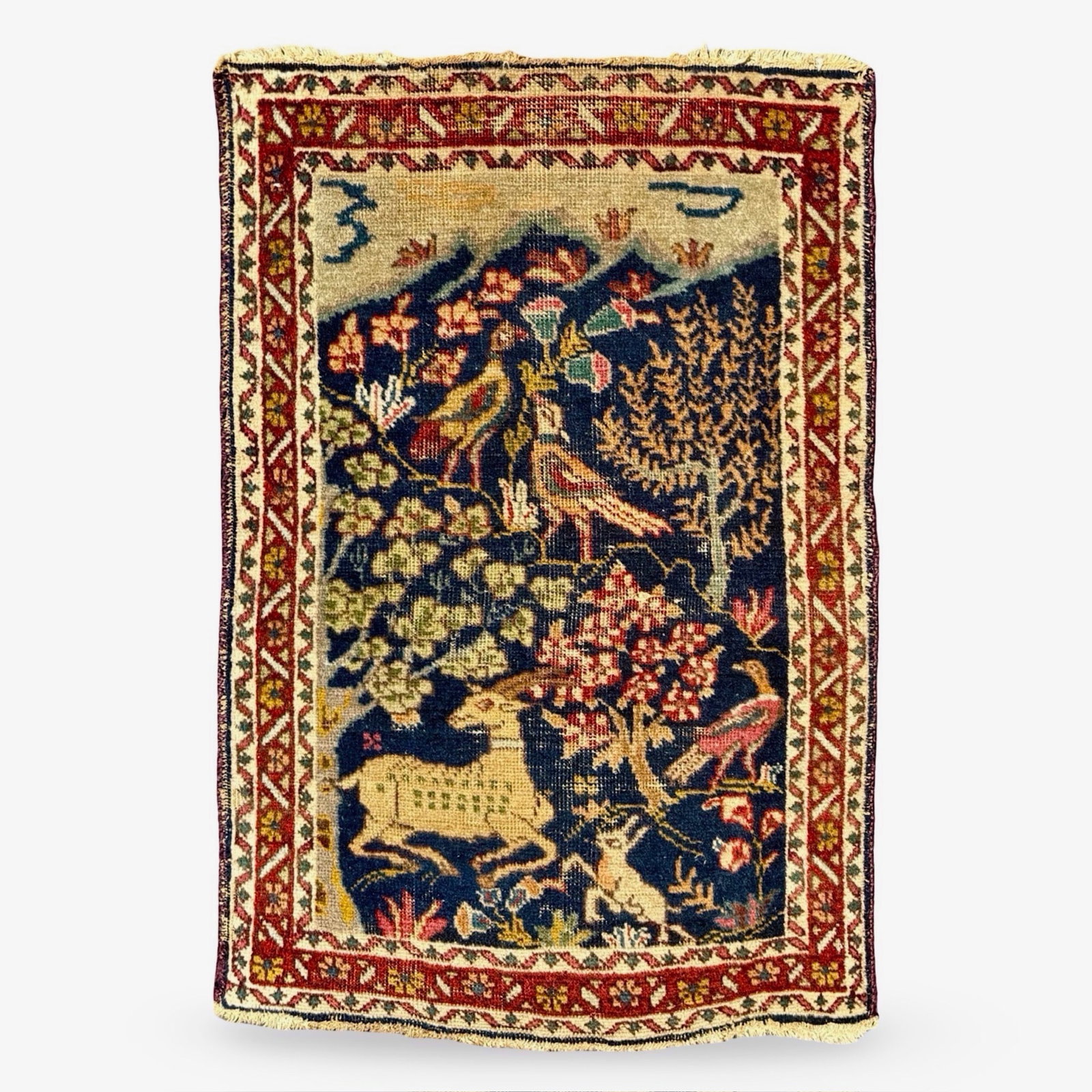 Persian Tree of Life Textile Tapestry Rug (1 of 8)