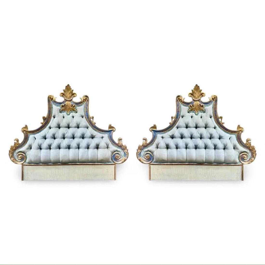 Italian Gilded Twin Headboards Pair (1 of 9)