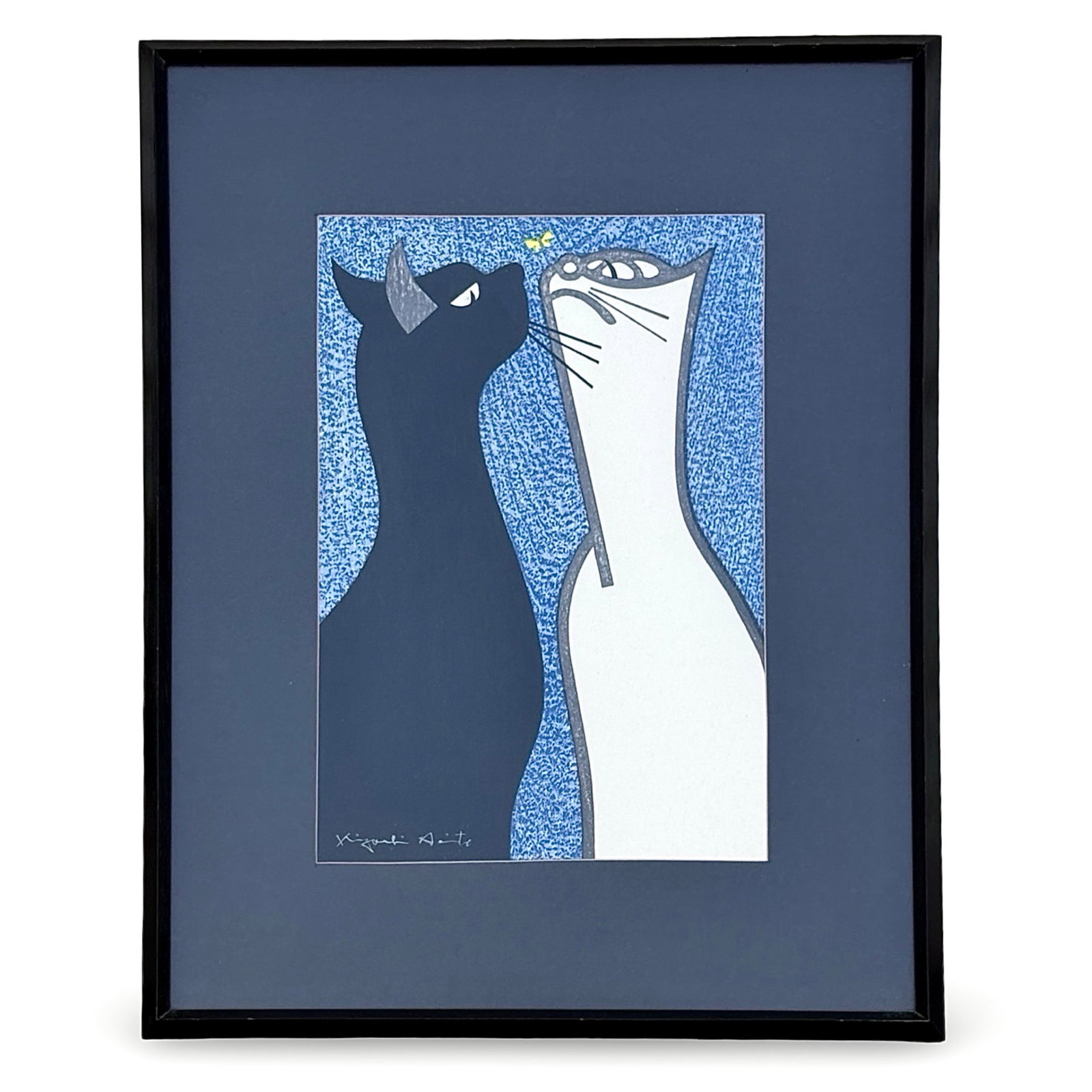 Kiyoshi Saito Two Cats Print (1 of 7)