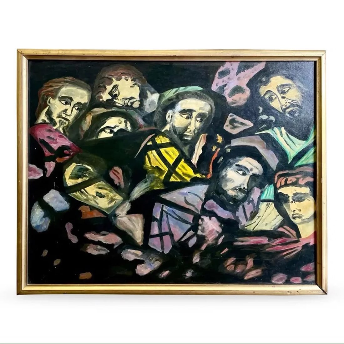 Vintage Abstract Post-War Painting (1 of 5)