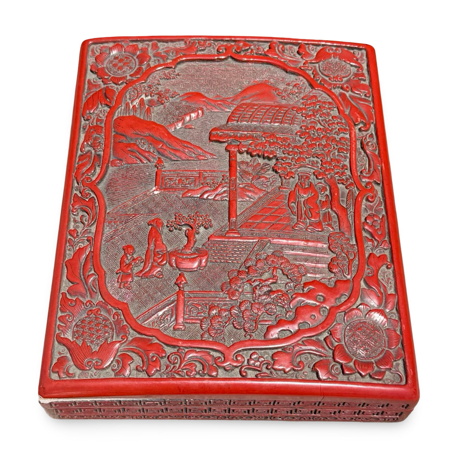 Chinese Cinnabar Lacquer Box (1 of 12)