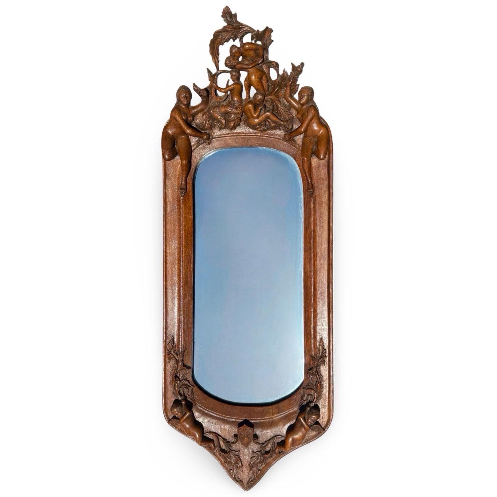 Baroque Carved Wood Wall Mirror (1 of 6)