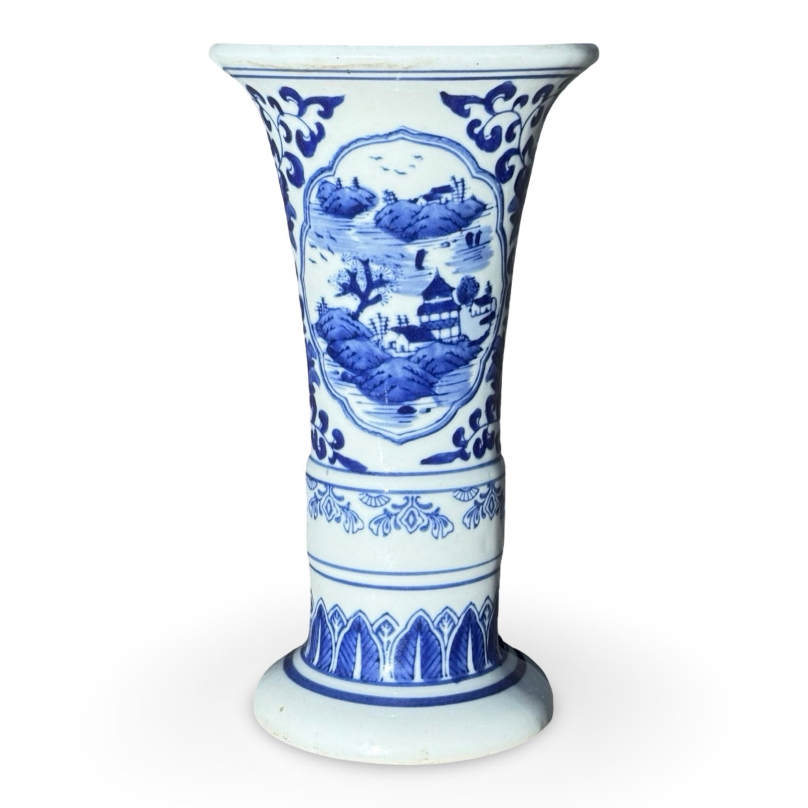 Chinese Gu Form Flower Vase