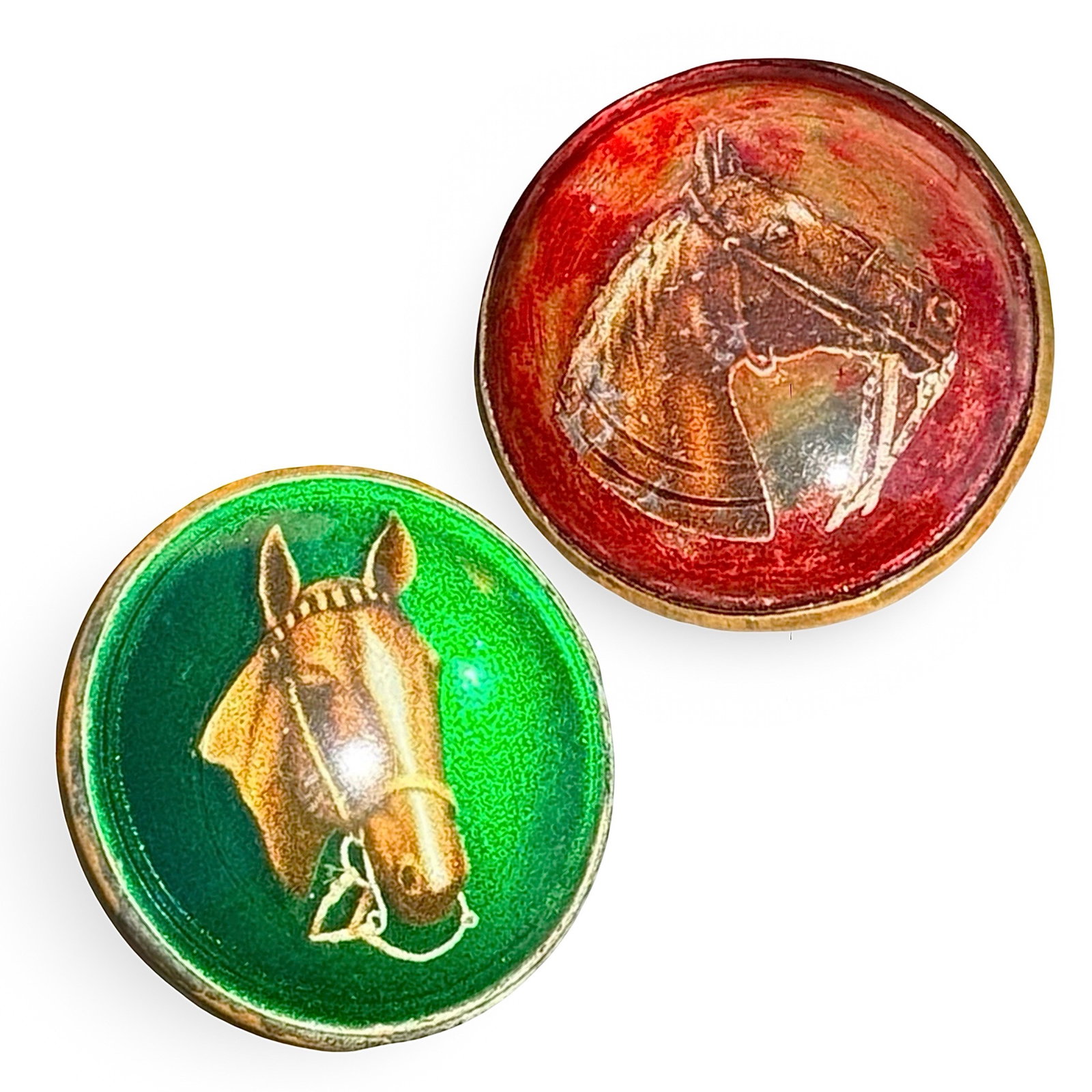 Horse Equestrian Glass Bridle Rosettes (1 of 4)