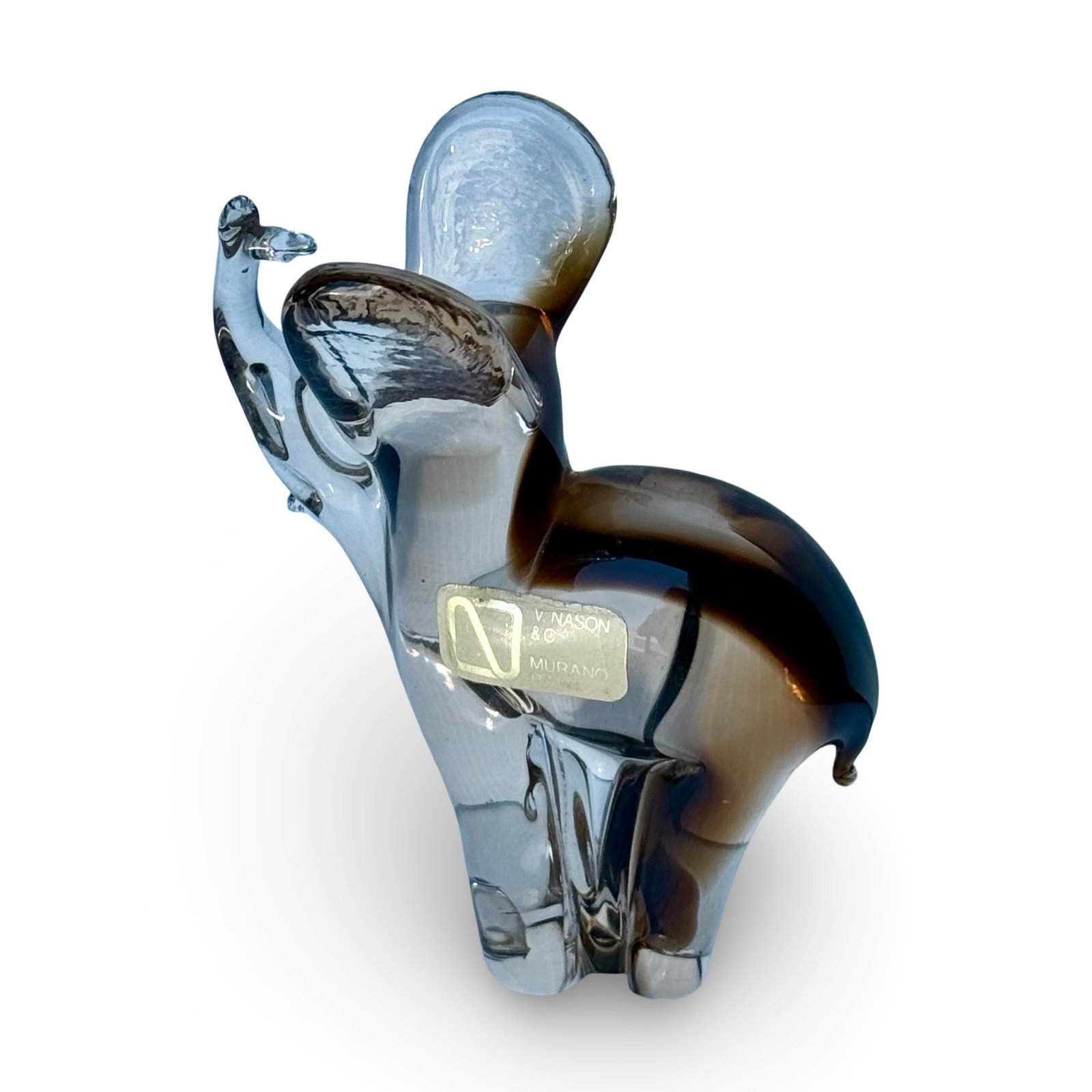 Italian Murano Glass Elephant Figurine (1 of 5)